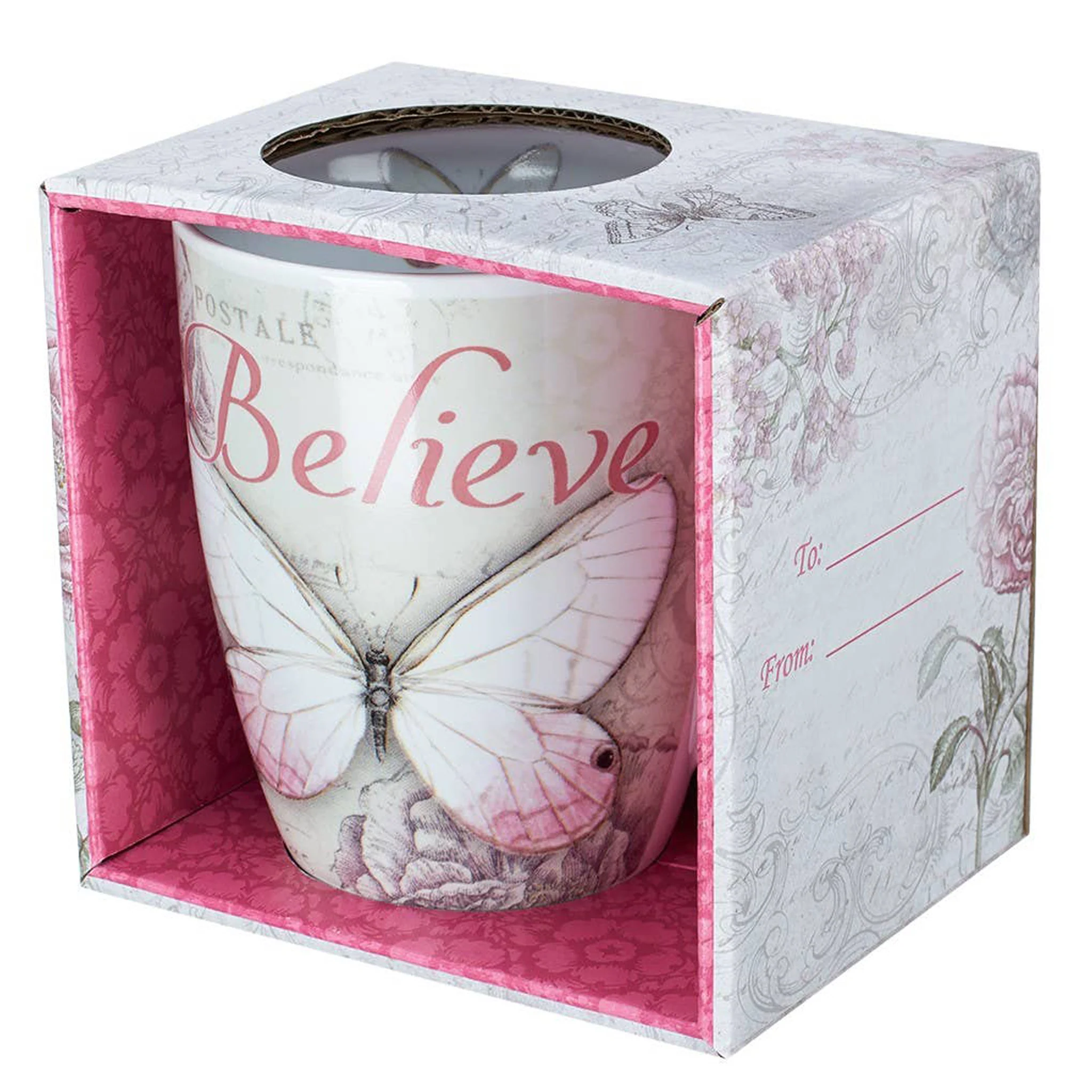 Believe Everything Is Possible Butterfly Coffee Mug - Image 3