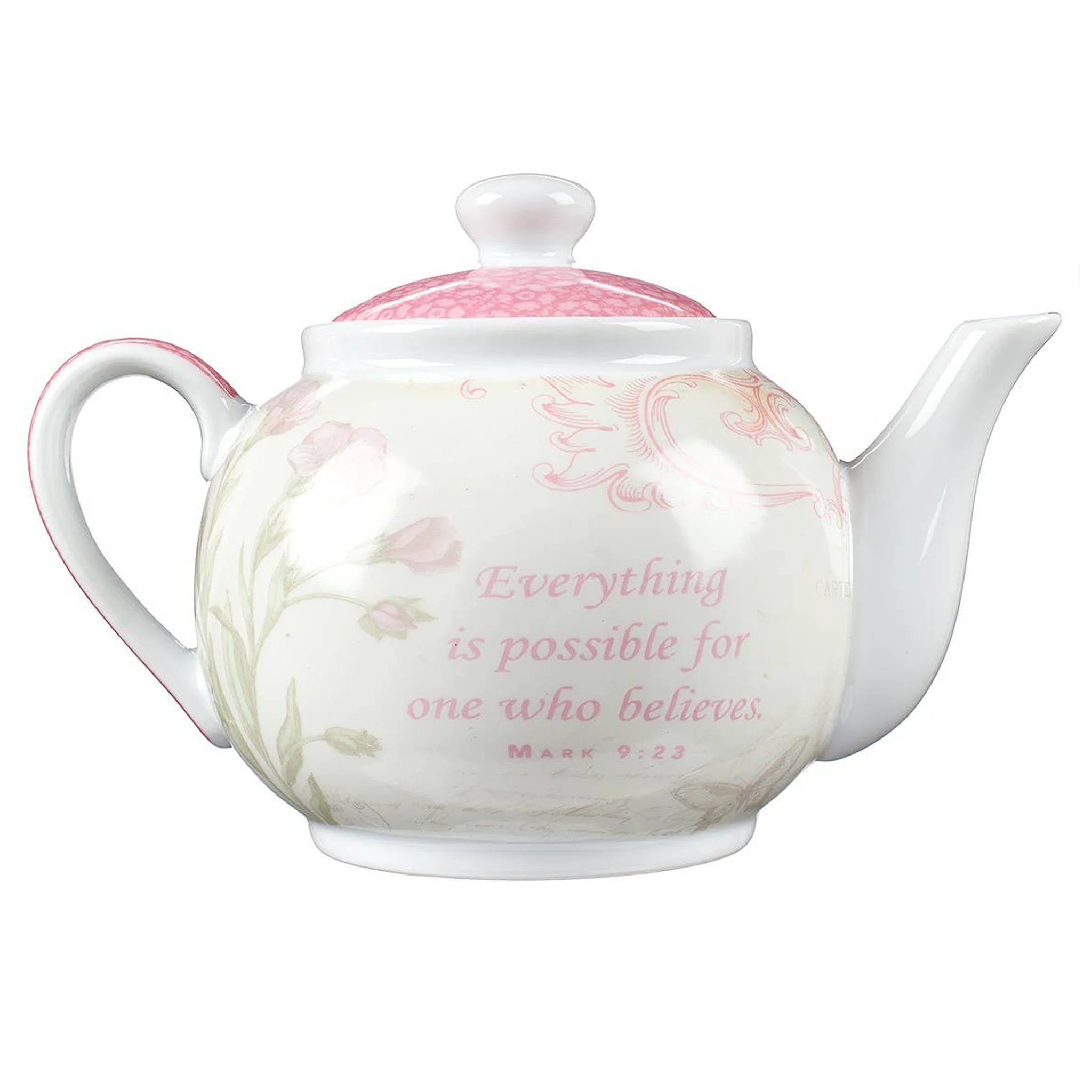 Believe Everything Is Possible Butterfly Tea Pot - Image 2
