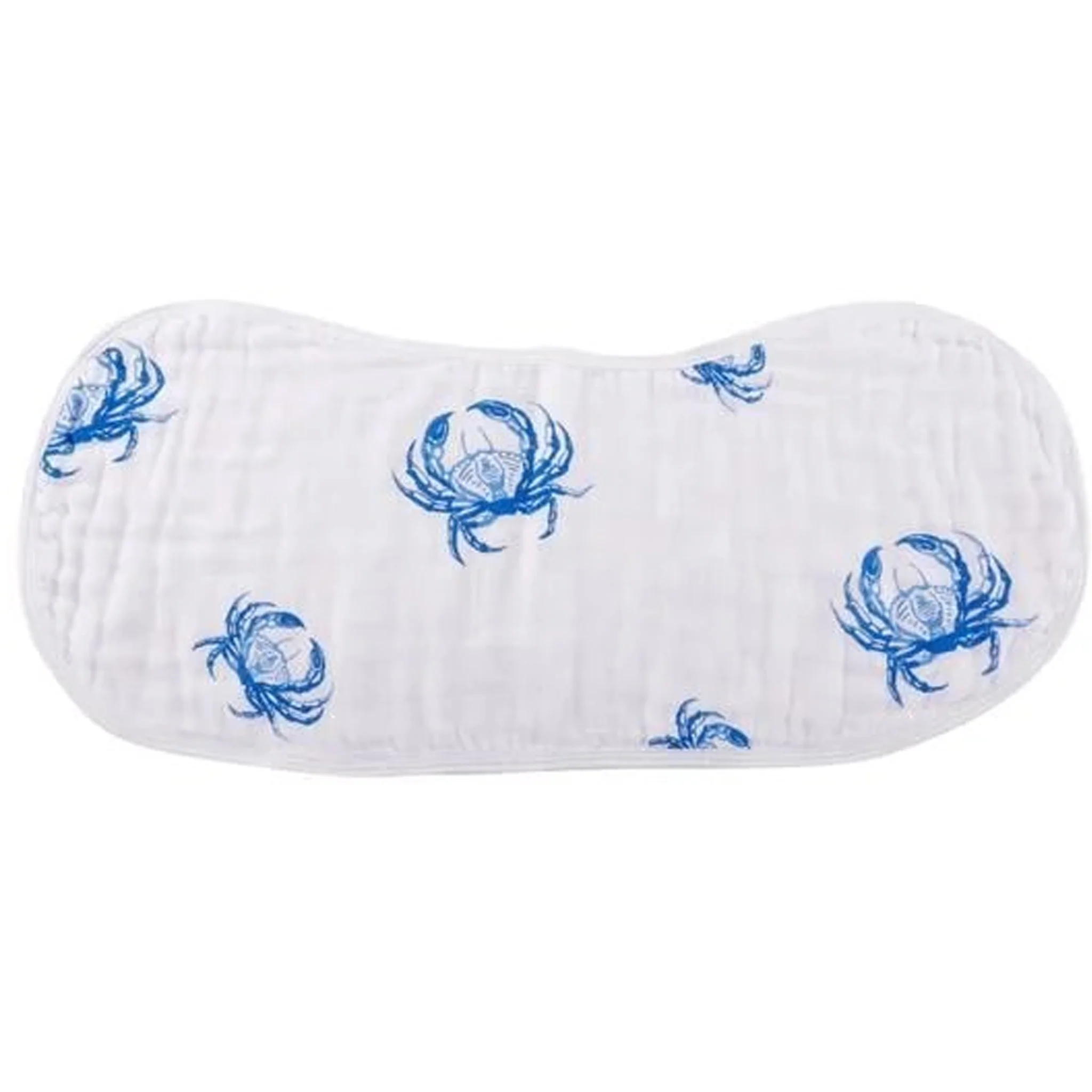 Blue Crab Baby 2-in-1 Burp Cloth and Bib - Image 2