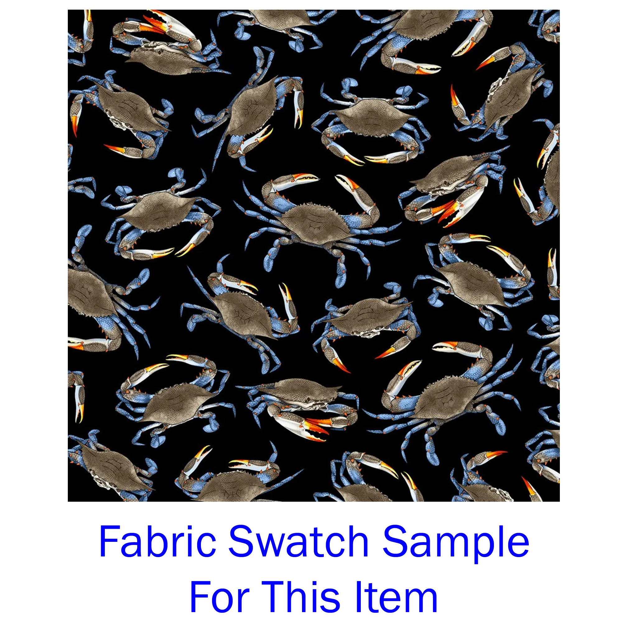 Blue Crab Black Background Microwave Bowl Cozy Potholder - Image 4