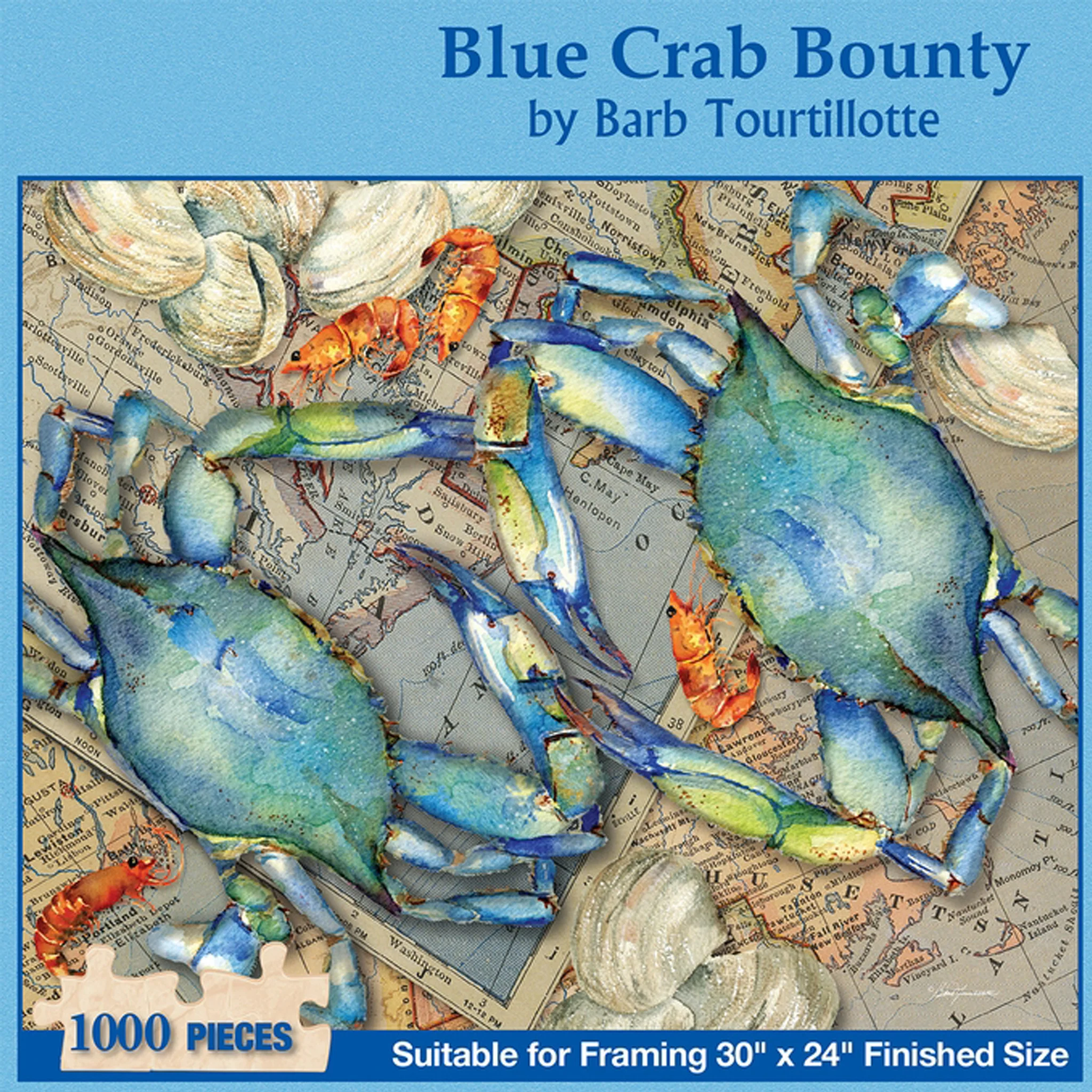 Blue Crab Pair Bounty 1,000 Piece Puzzle - Image 2