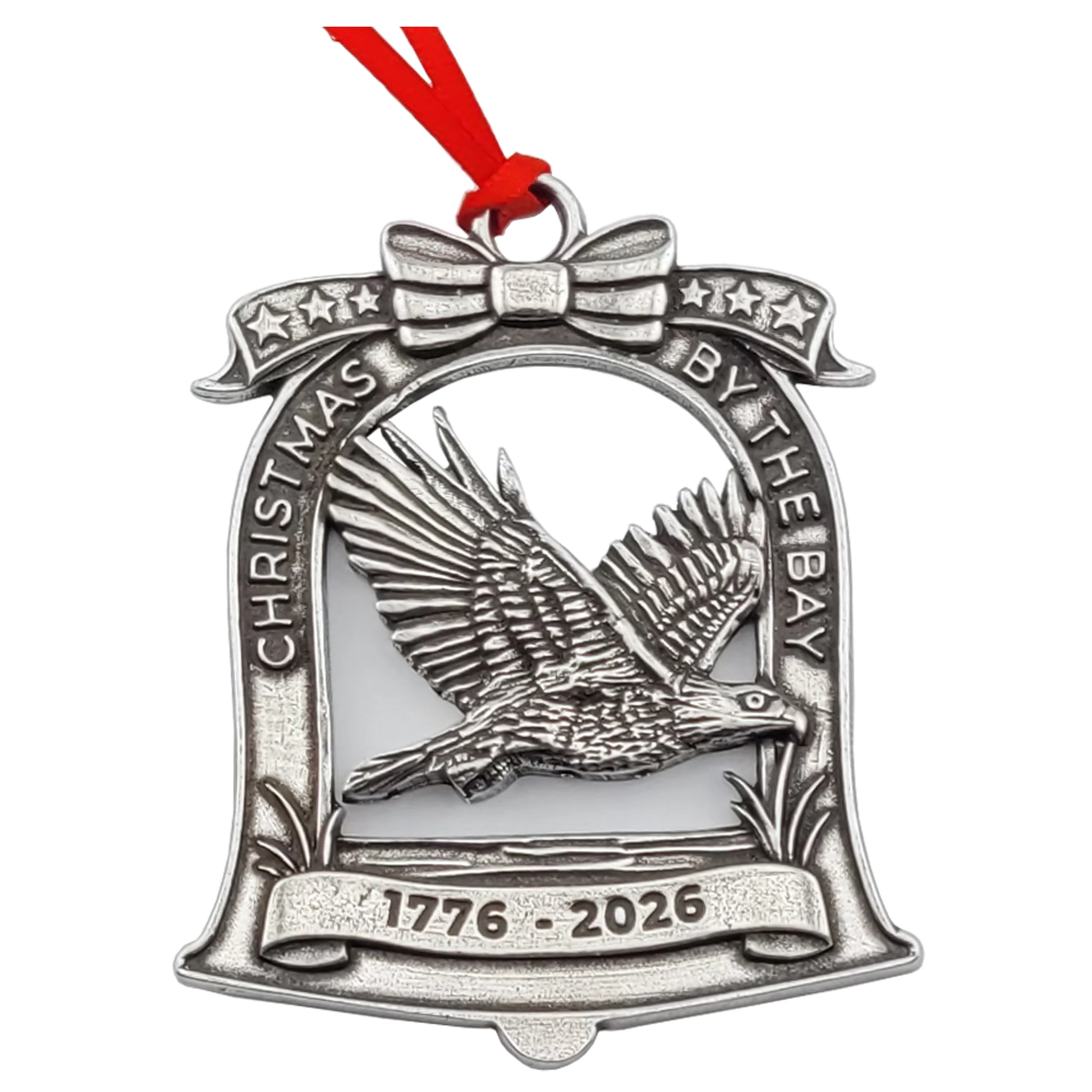 Christmas By The Bay 1776-2026 Pewter Ornament