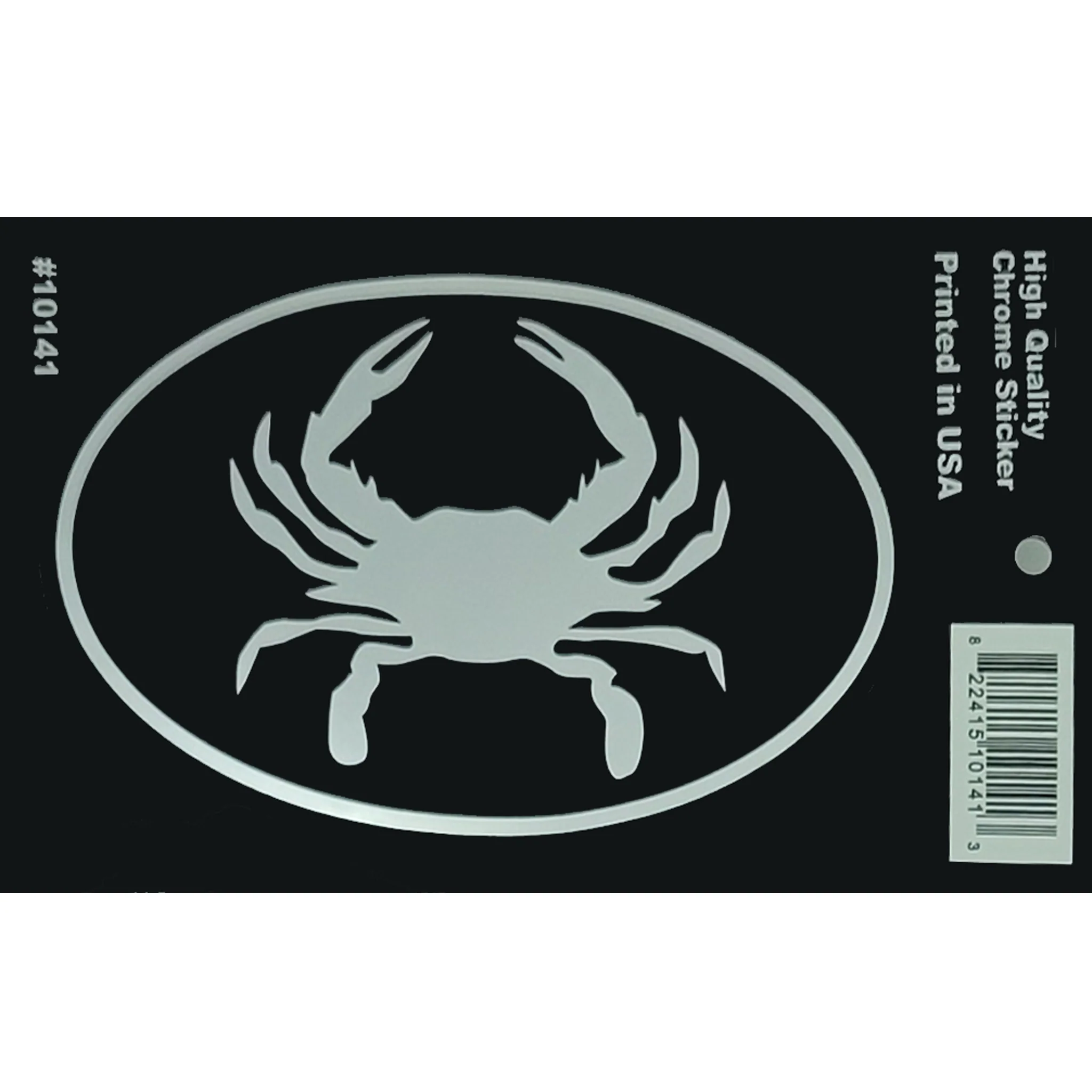 Crab Chrome (Reflective) Euro Sticker - Image 2