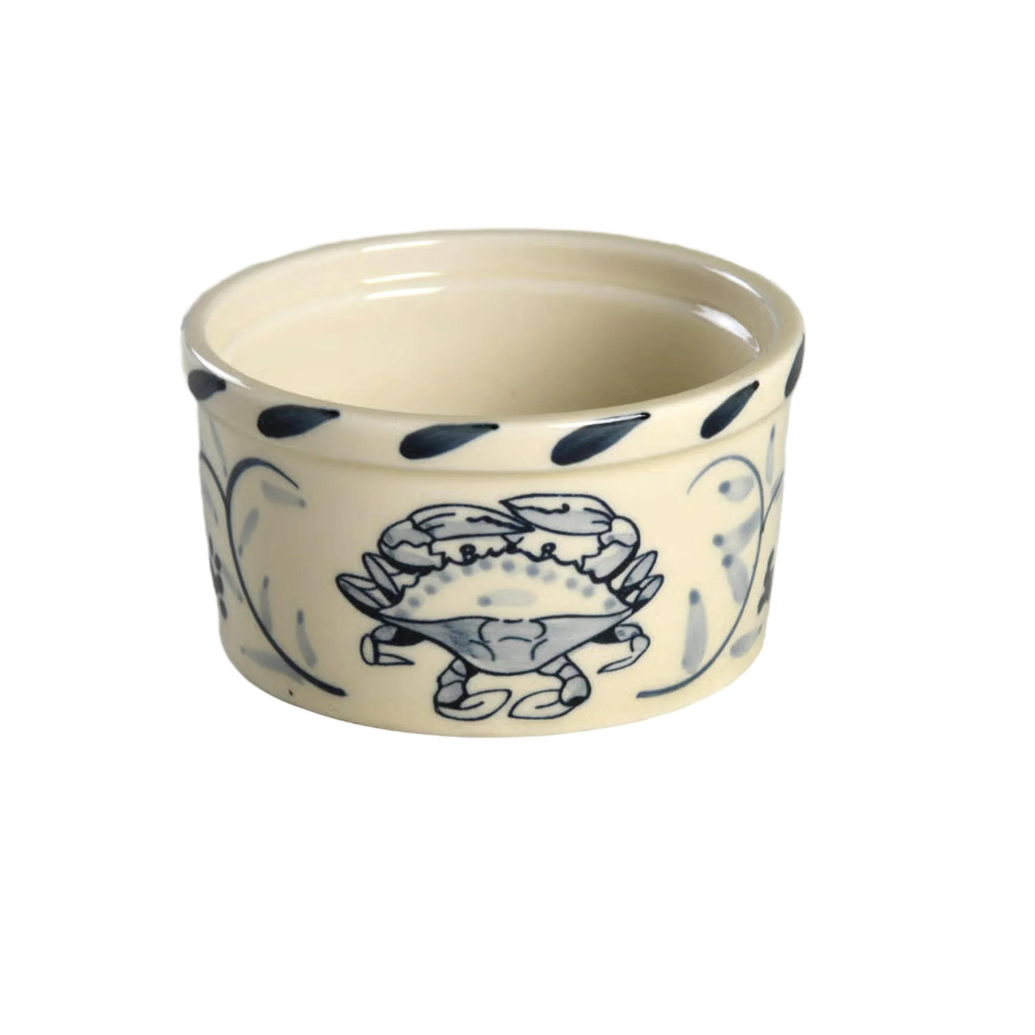 Crab Pottery Ramekin Small 3"