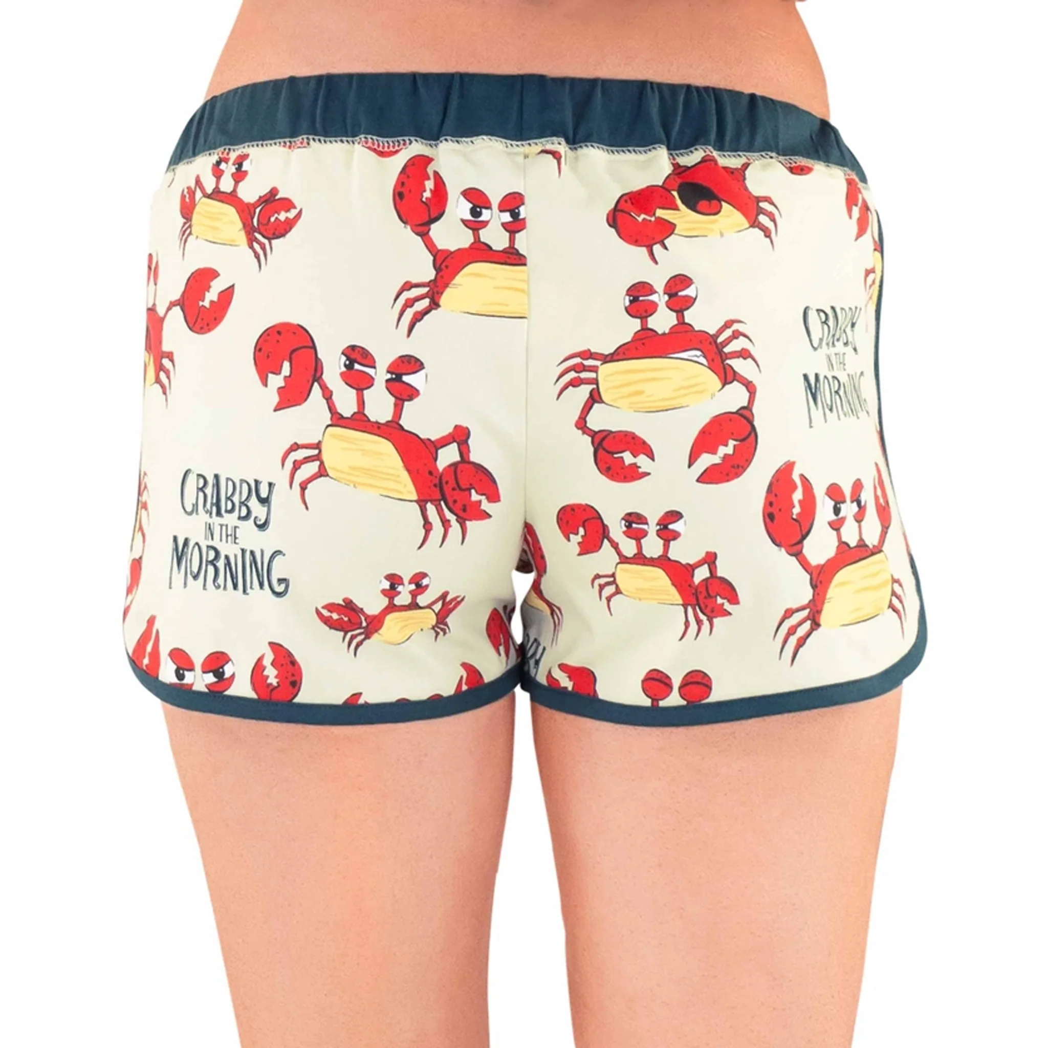Crabby In The Morning Women's Pajama Shorts - Image 4