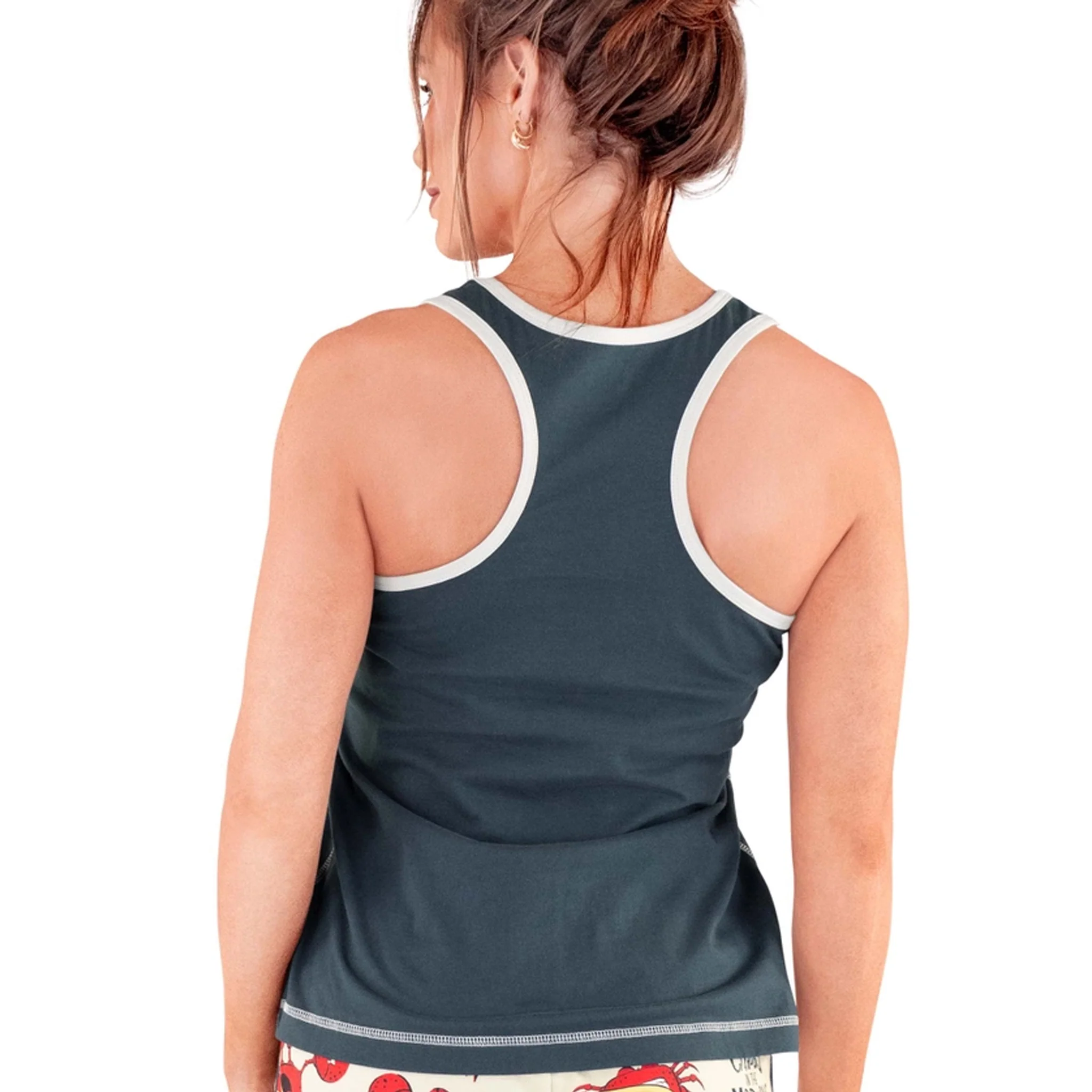 Crabby In The Morning Women's Pajama Tank Top - Image 2