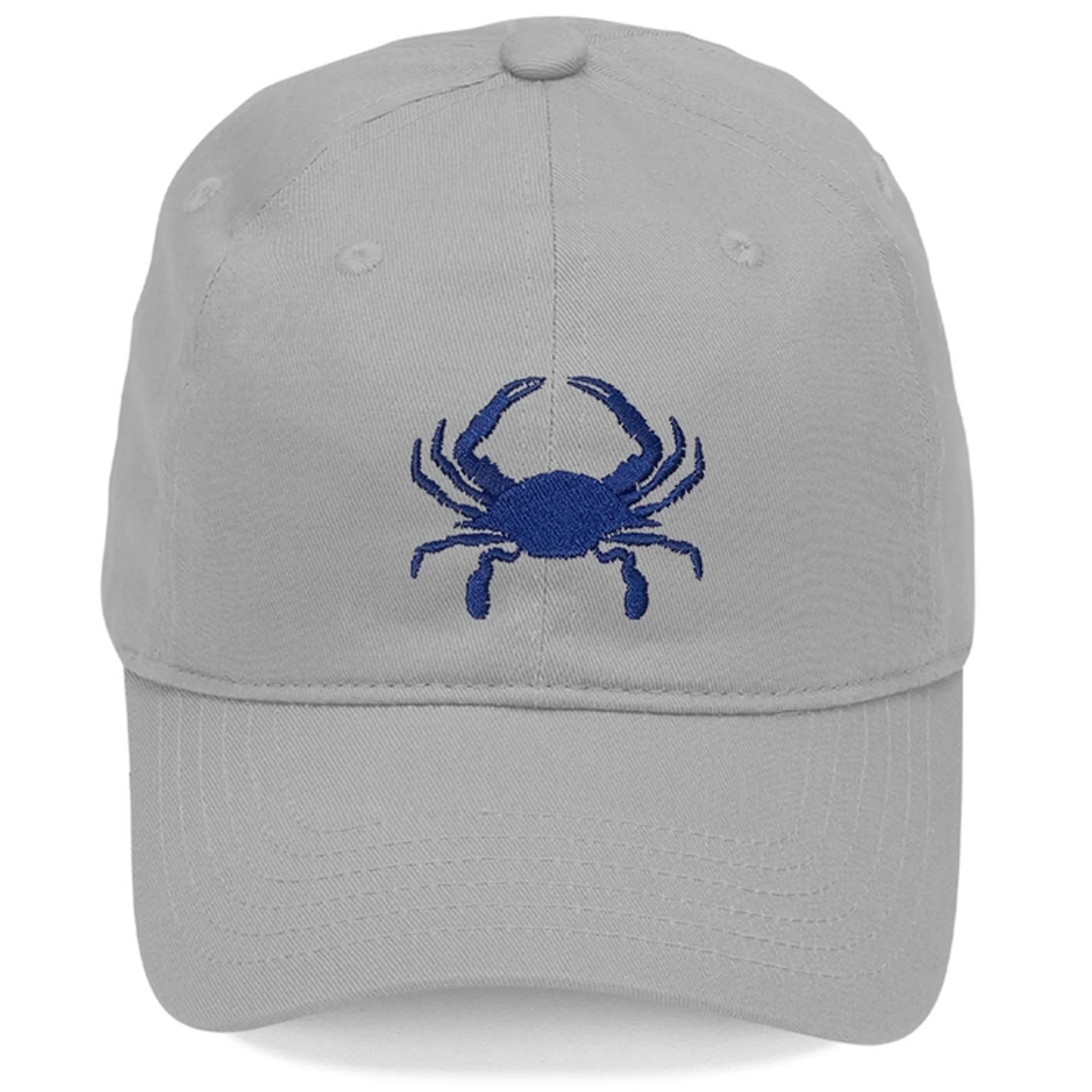 Embroidered Blue Crab Baseball Hat - Assorted Colors - Image 3