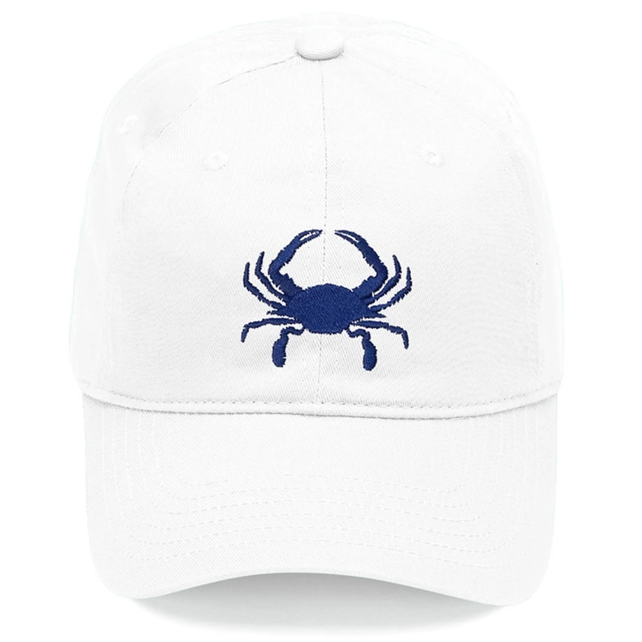 Embroidered Blue Crab Baseball Hat - Assorted Colors - Image 4