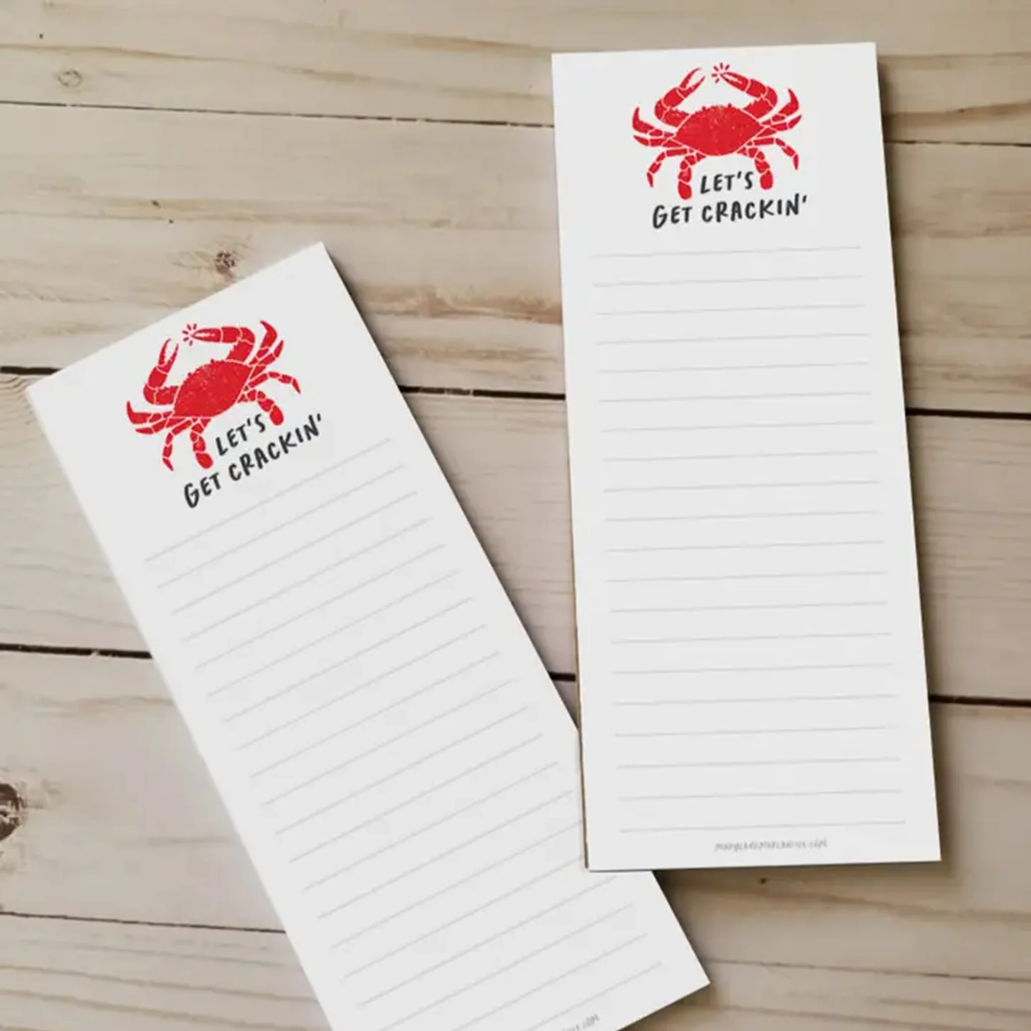 Let's Get Crackin' Red Crab Magnetic Notepad - Image 3