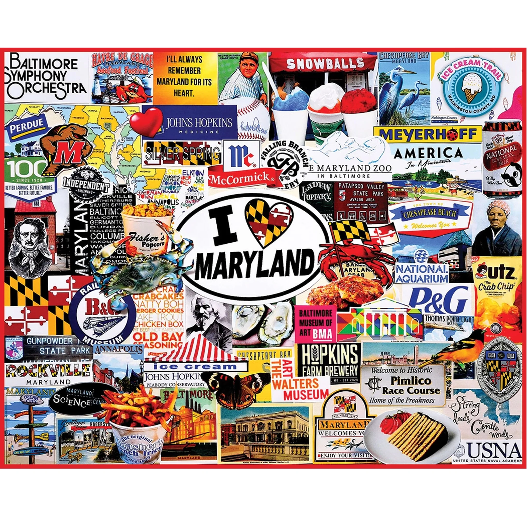 I Love Maryland 1,000 Piece Puzzle