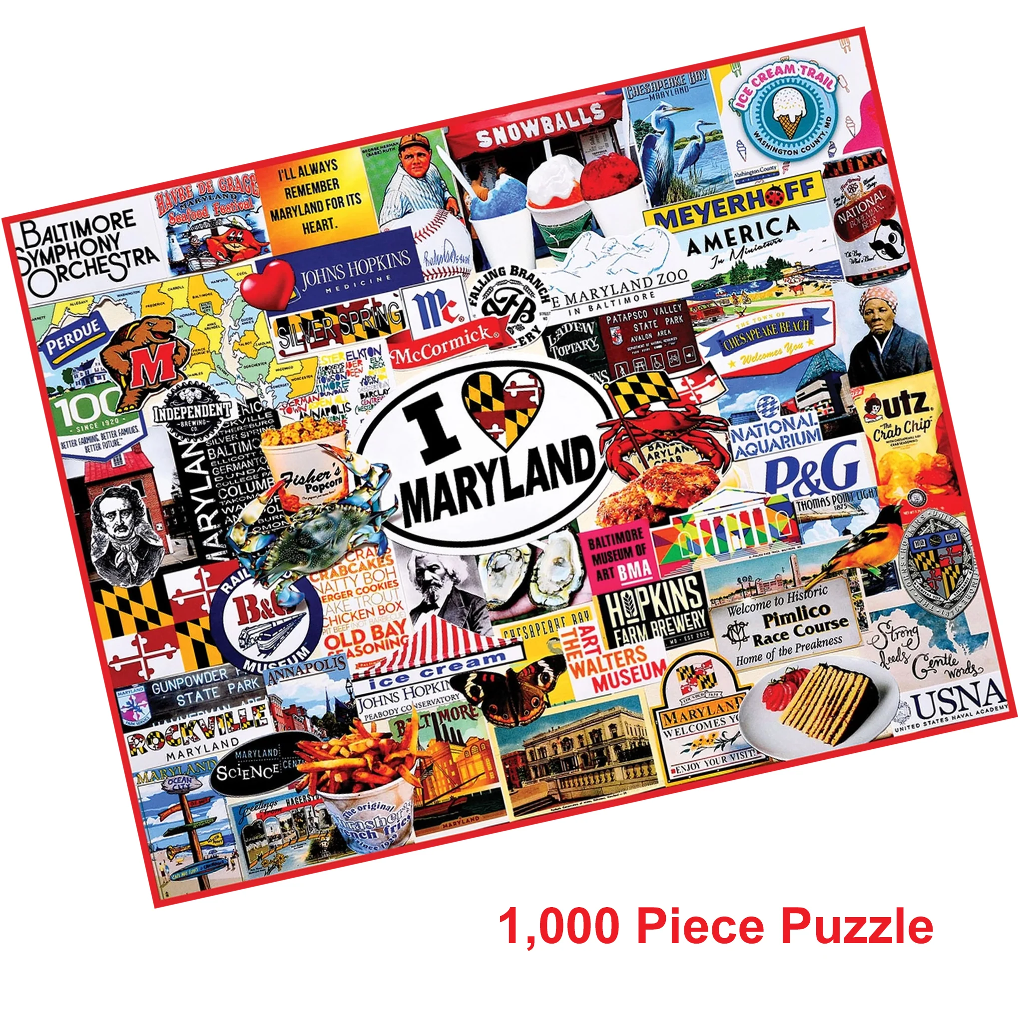 I Love Maryland 1,000 Piece Puzzle - Image 2