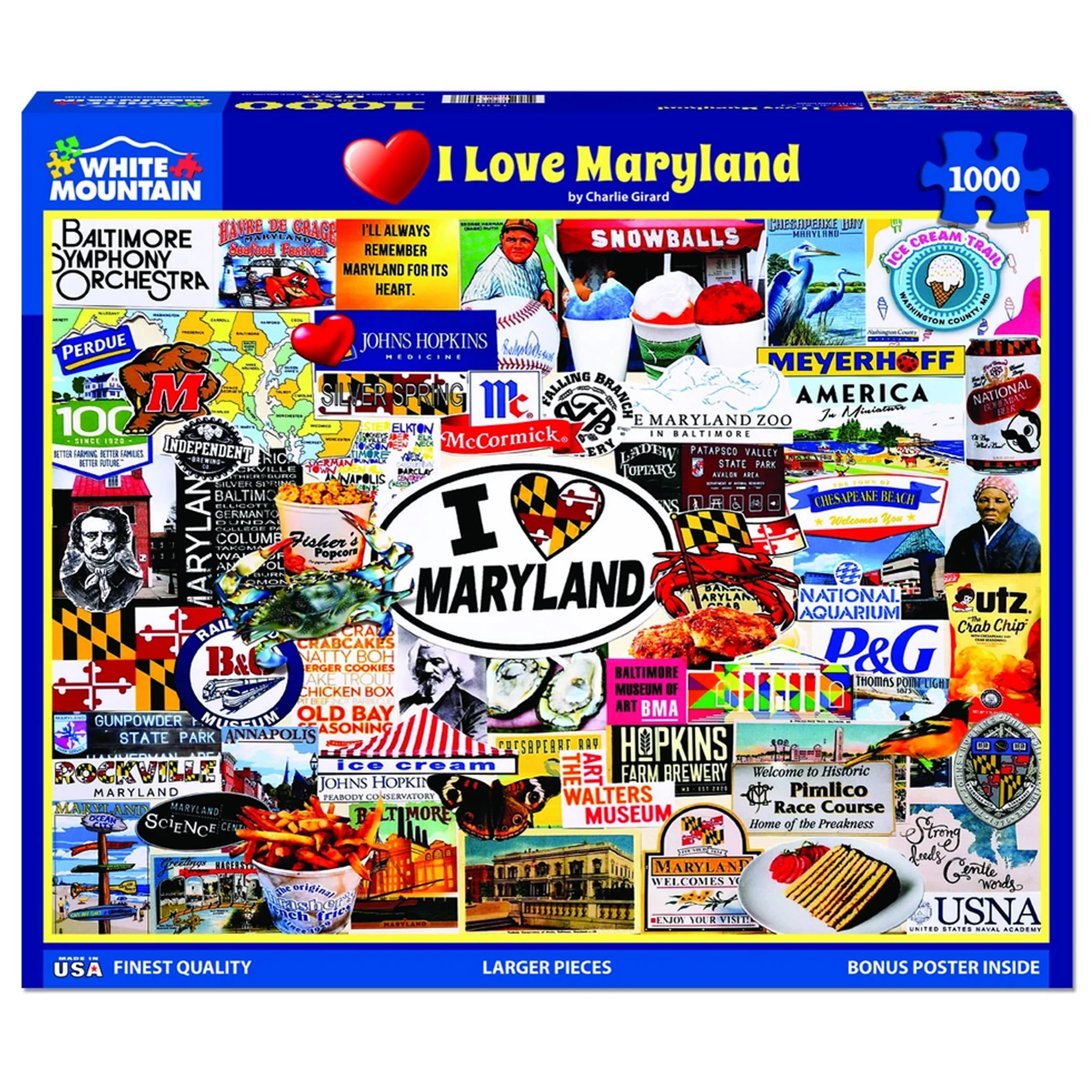 I Love Maryland 1,000 Piece Puzzle - Image 3
