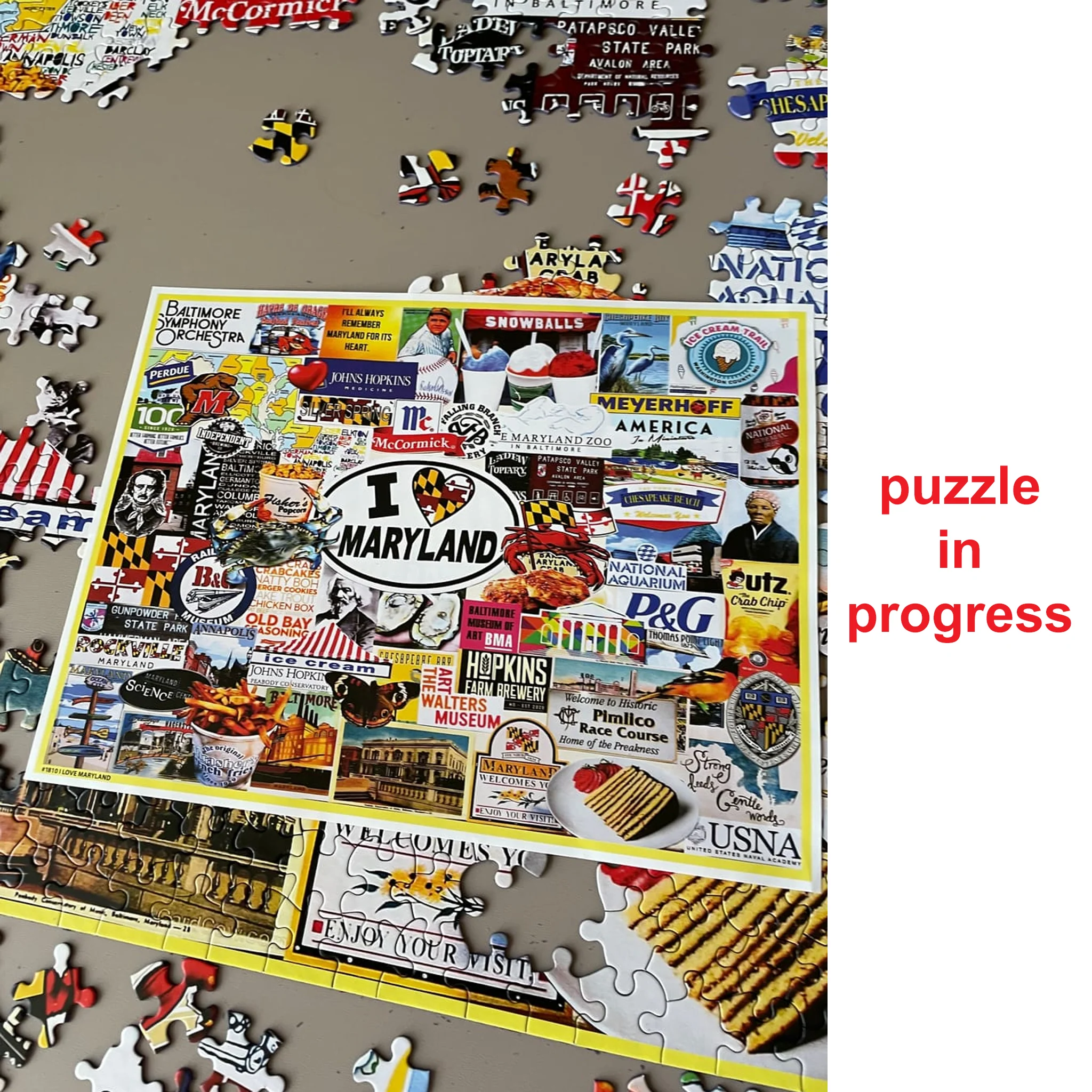 I Love Maryland 1,000 Piece Puzzle - Image 6
