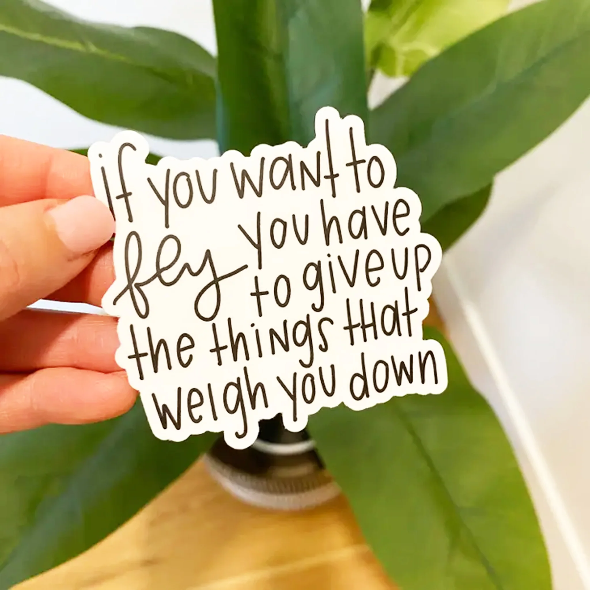 If You Want To Fly Vinyl Sticker - Image 3