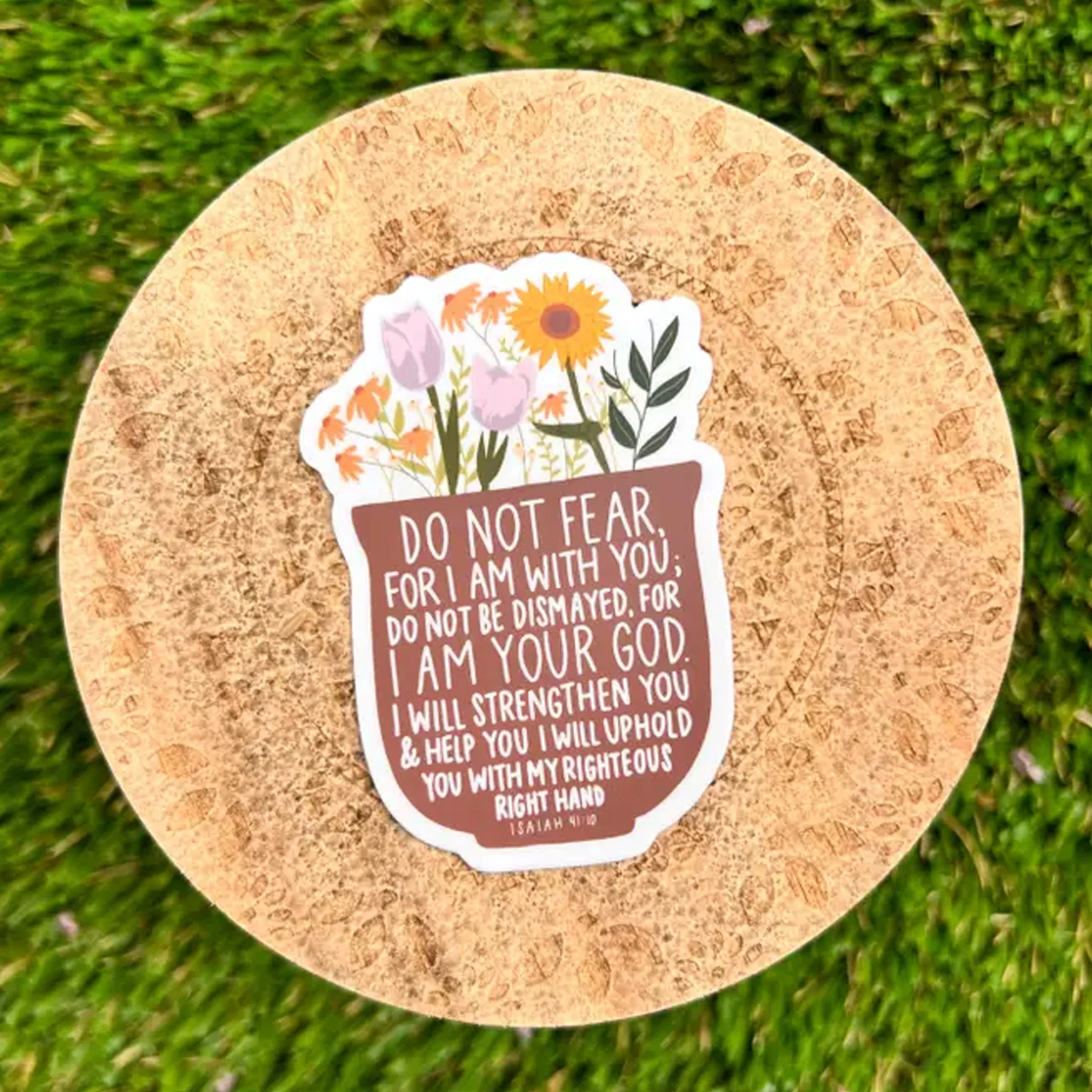 Isaiah 41:10 Do Not Fear Vinyl Sticker - Image 3