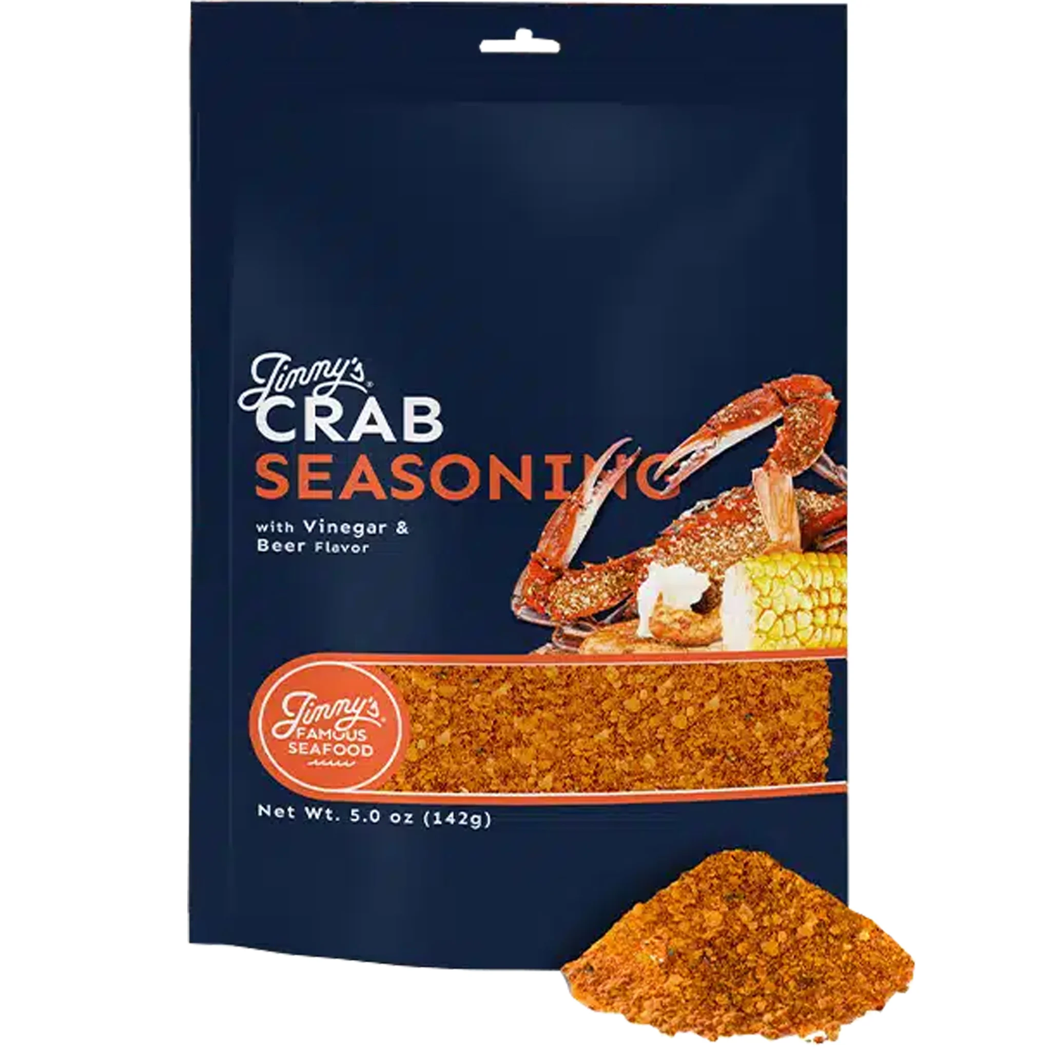 Jimmy's Famous Crab Seasoning with Vinegar and Beer Flavor