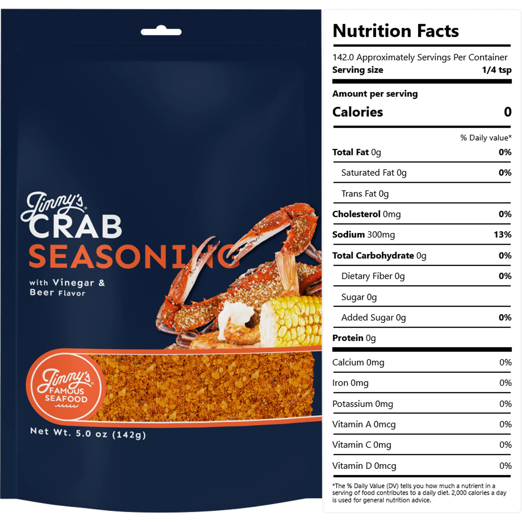 Jimmy's Famous Crab Seasoning with Vinegar and Beer Flavor - Image 3