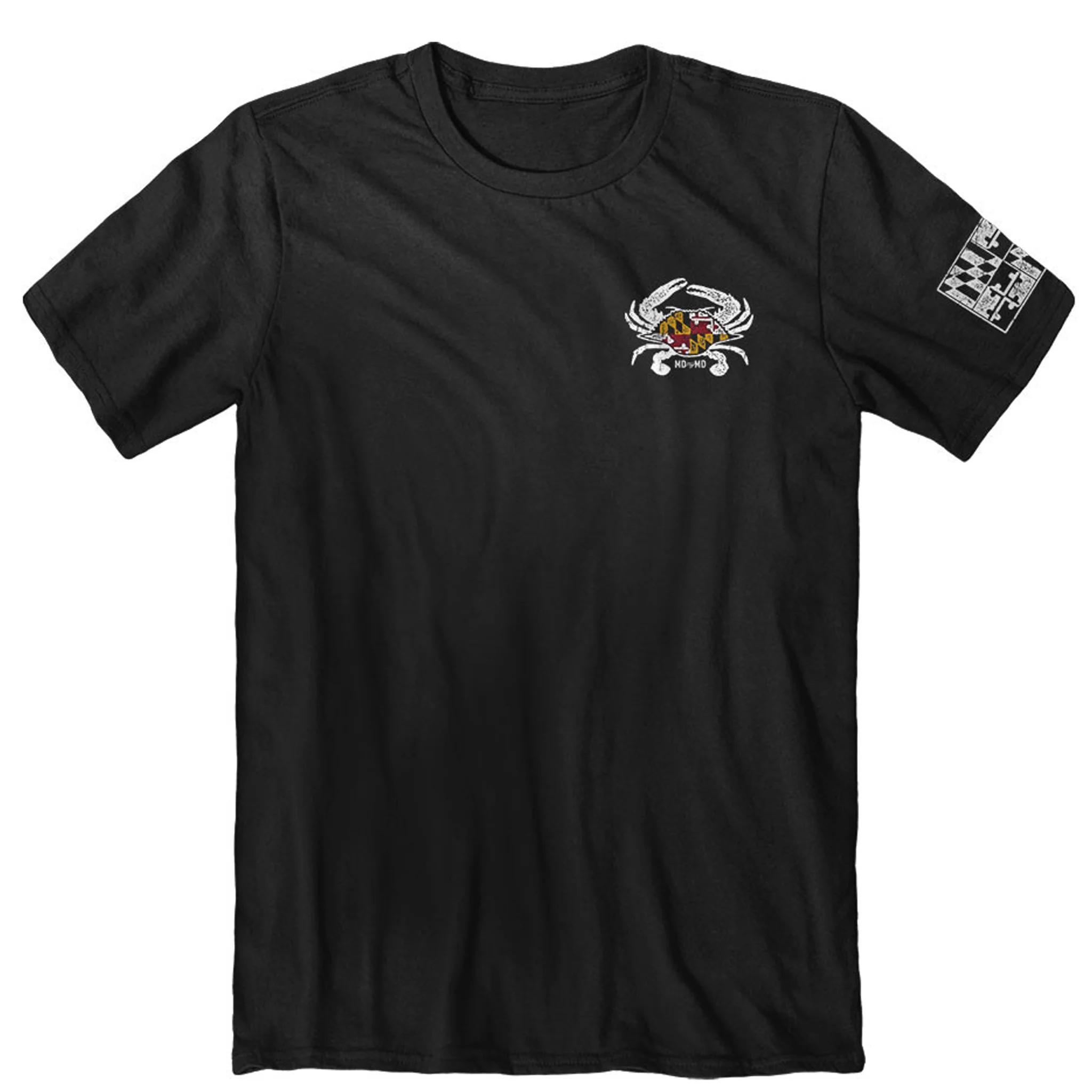Maryland Flag and USA Flag Statement T-Shirt - Image 4