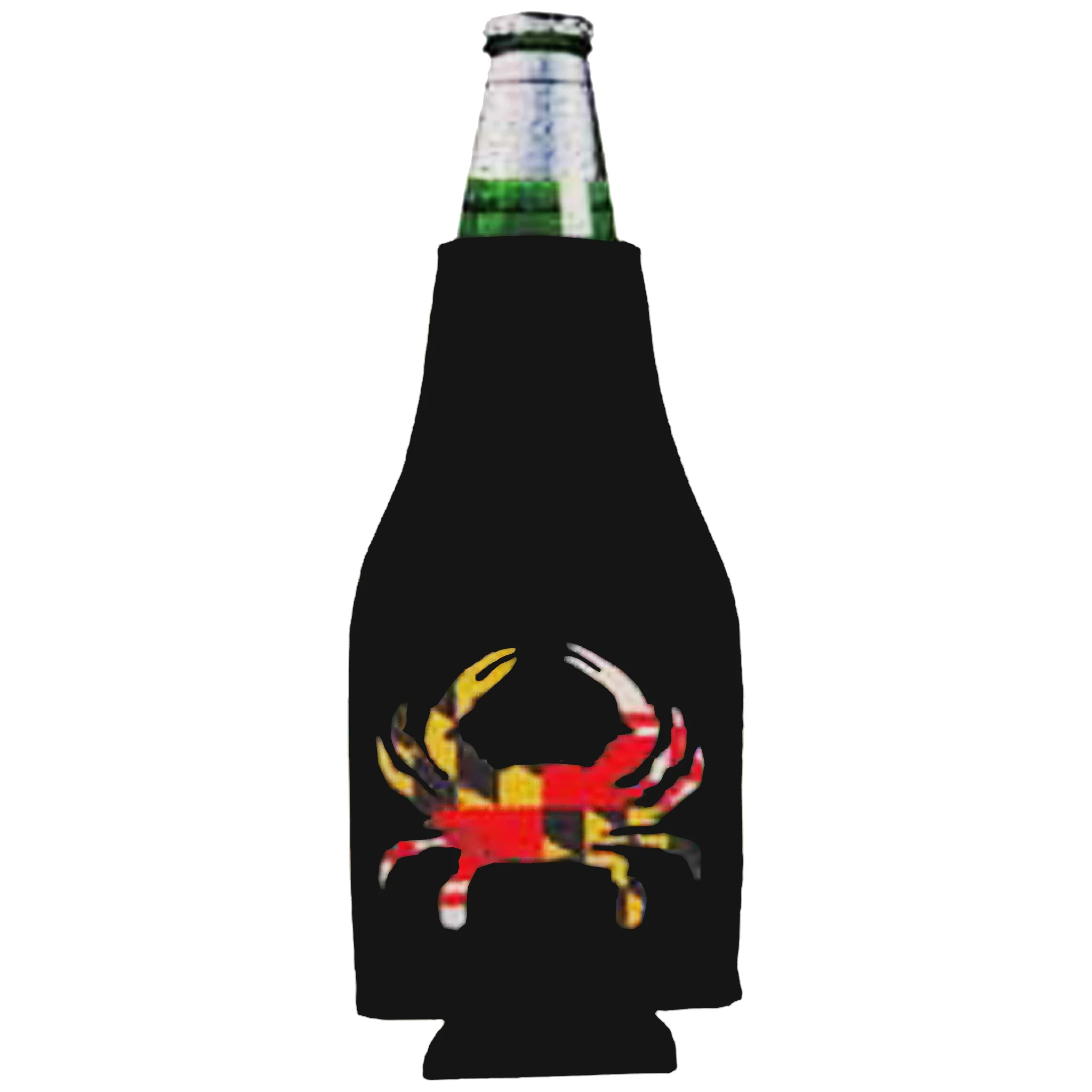 Maryland Flag Crab Bottle Coolie