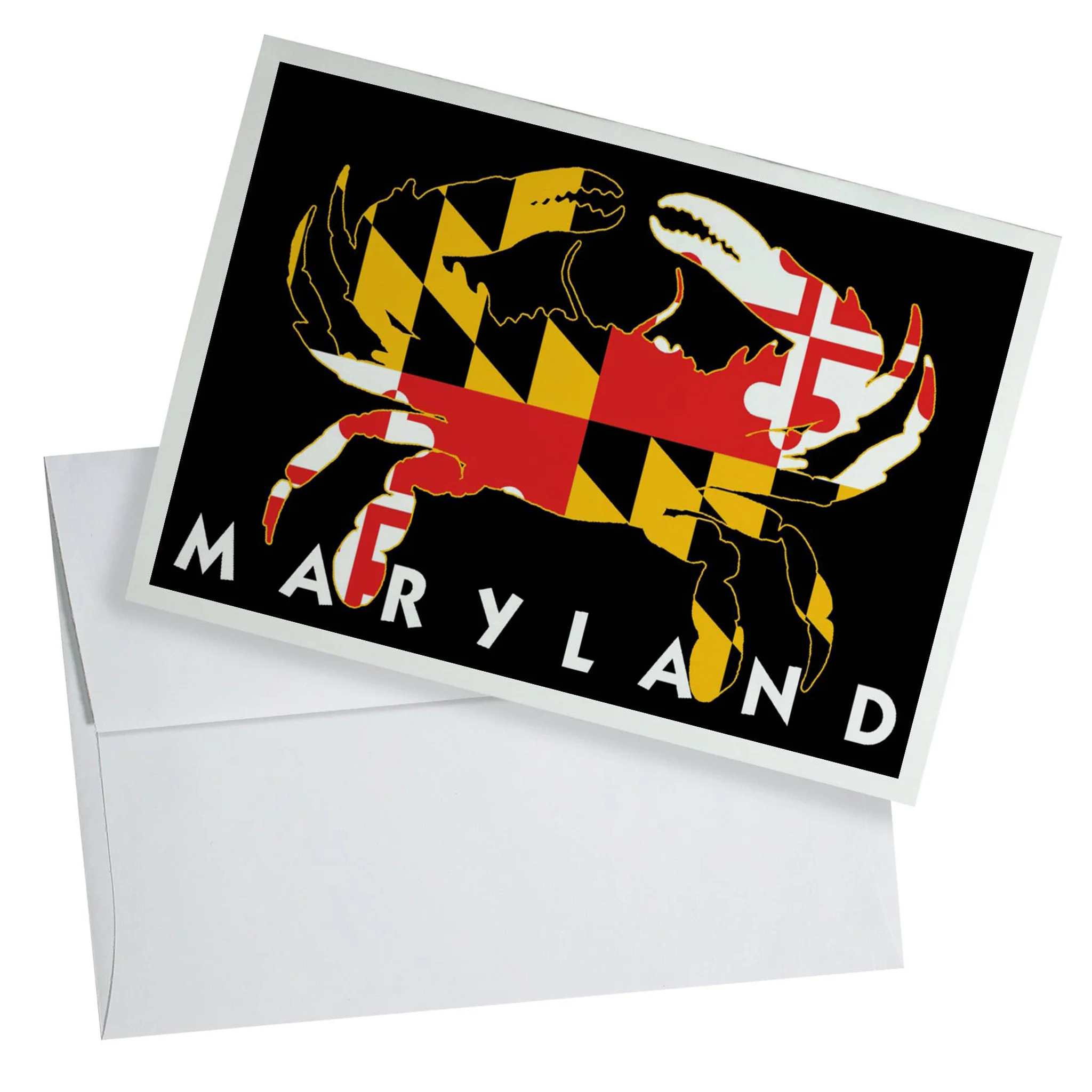 Maryland Flag Crab Greeting Card - Image 2