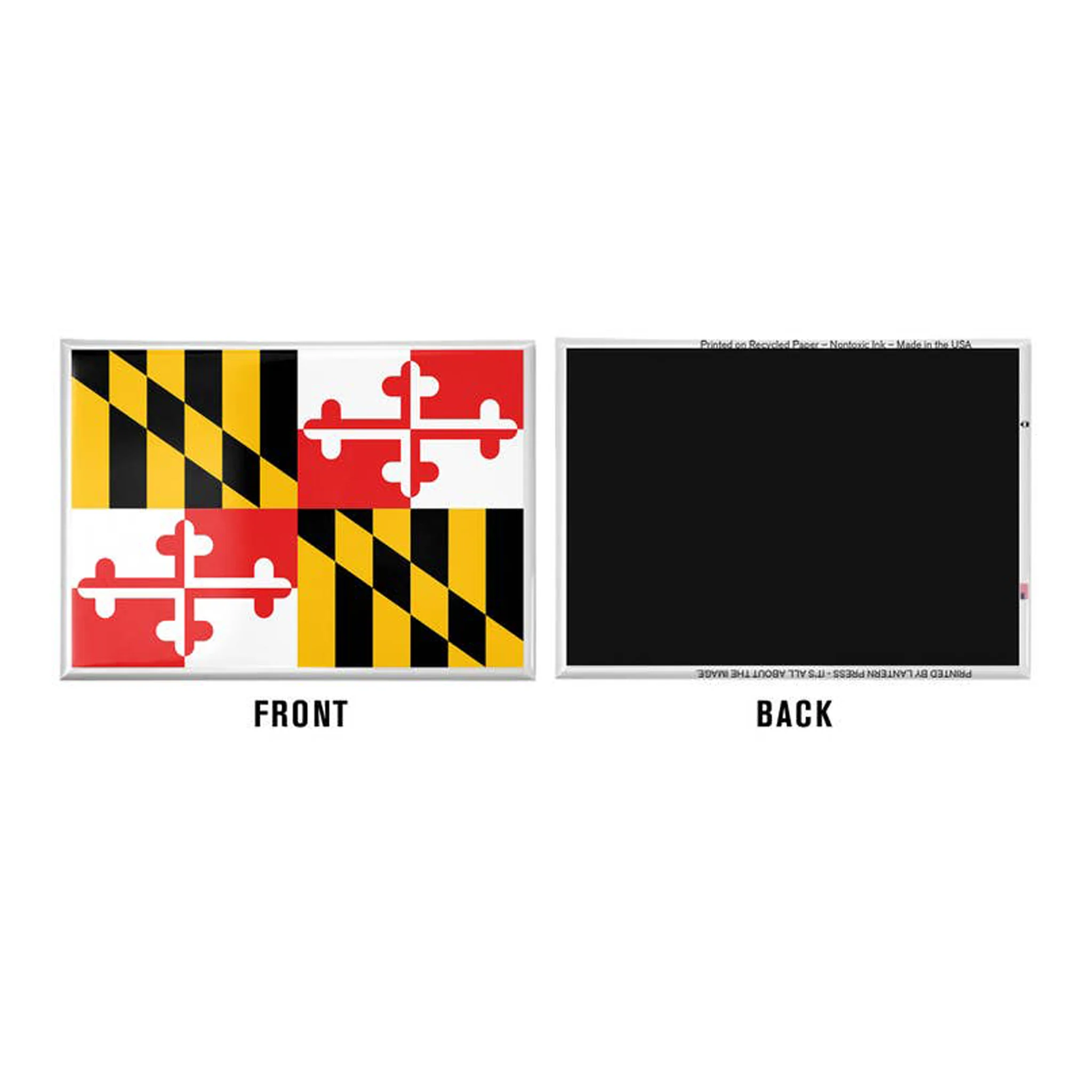 Maryland Flag Rectangular Magnet - Image 2
