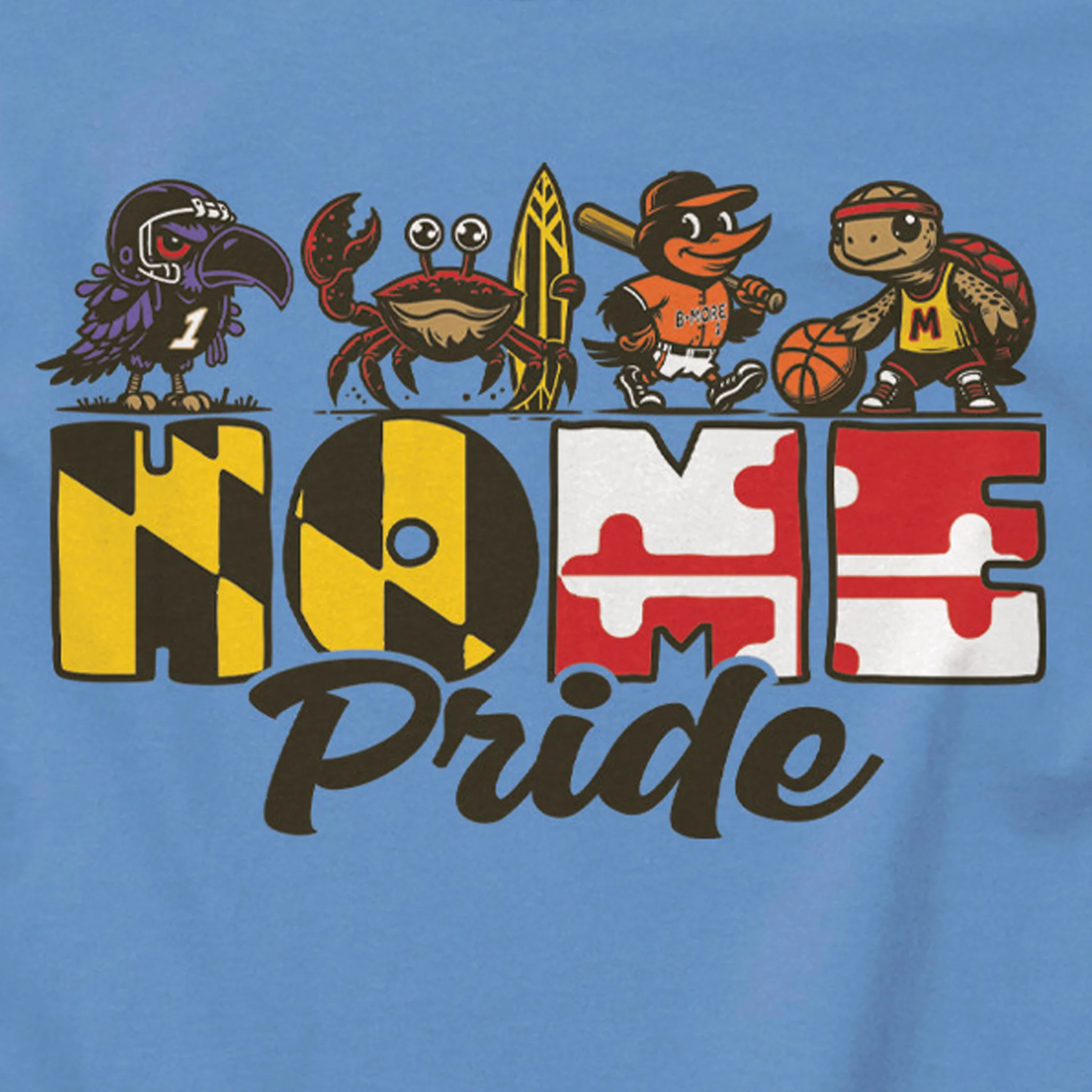 Maryland Home Pride Mascots Toddler T-Shirt - Image 2