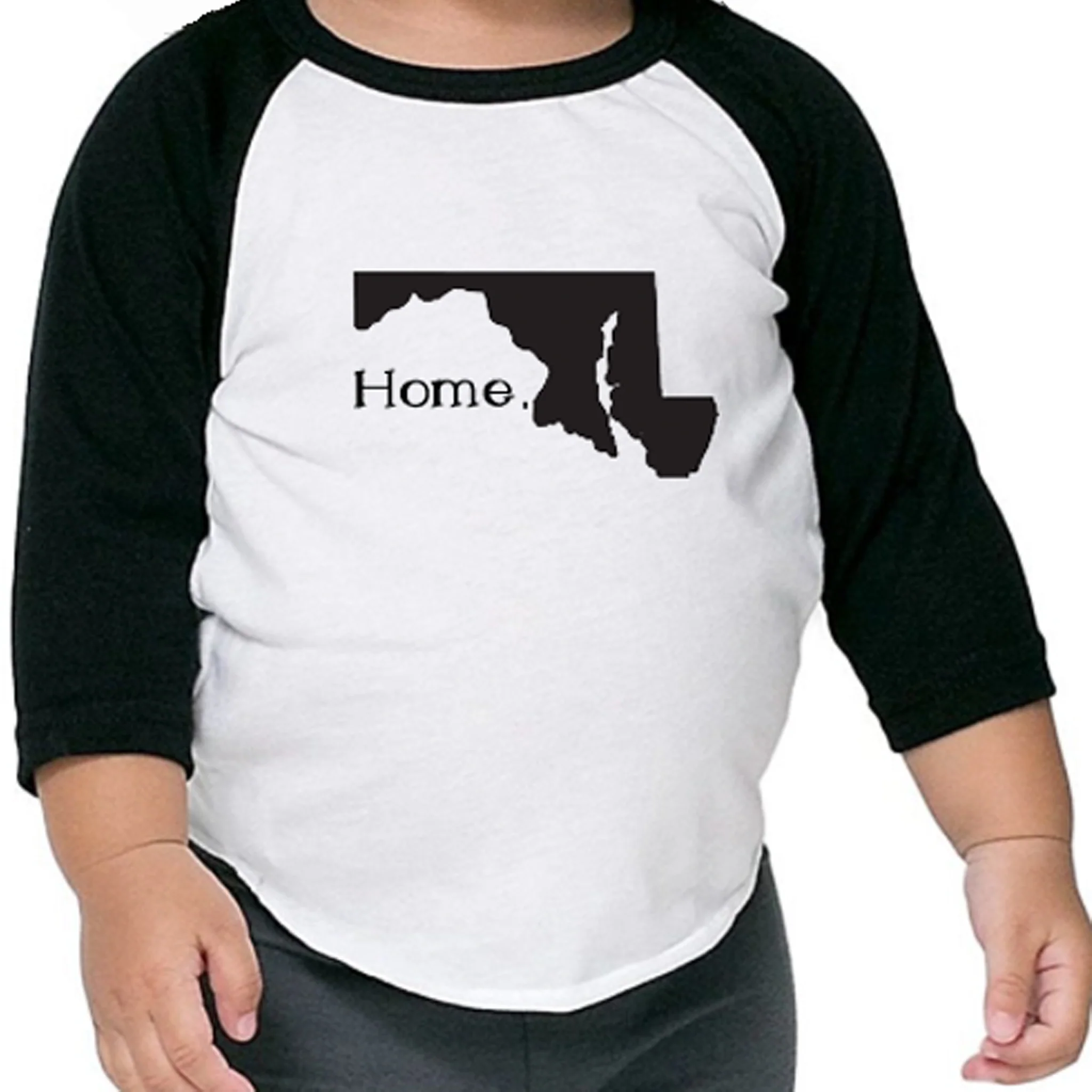 Maryland Home Toddler Baseball Tee - Image 2