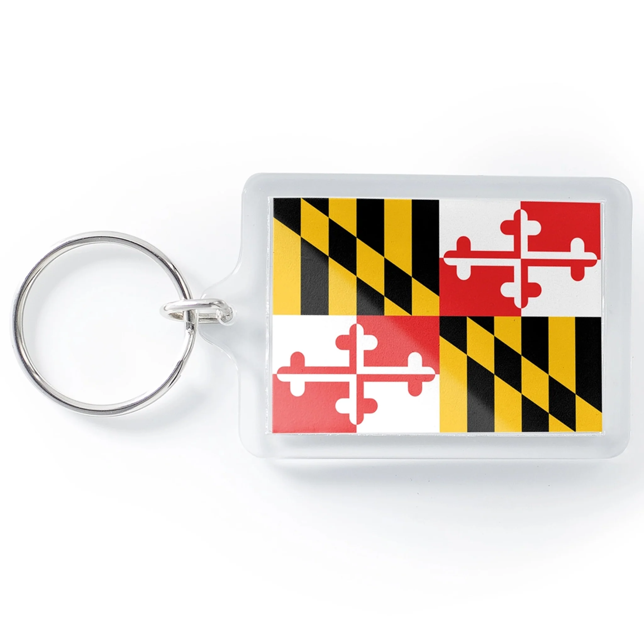 Maryland State Flag Lucite Keychain - Image 2