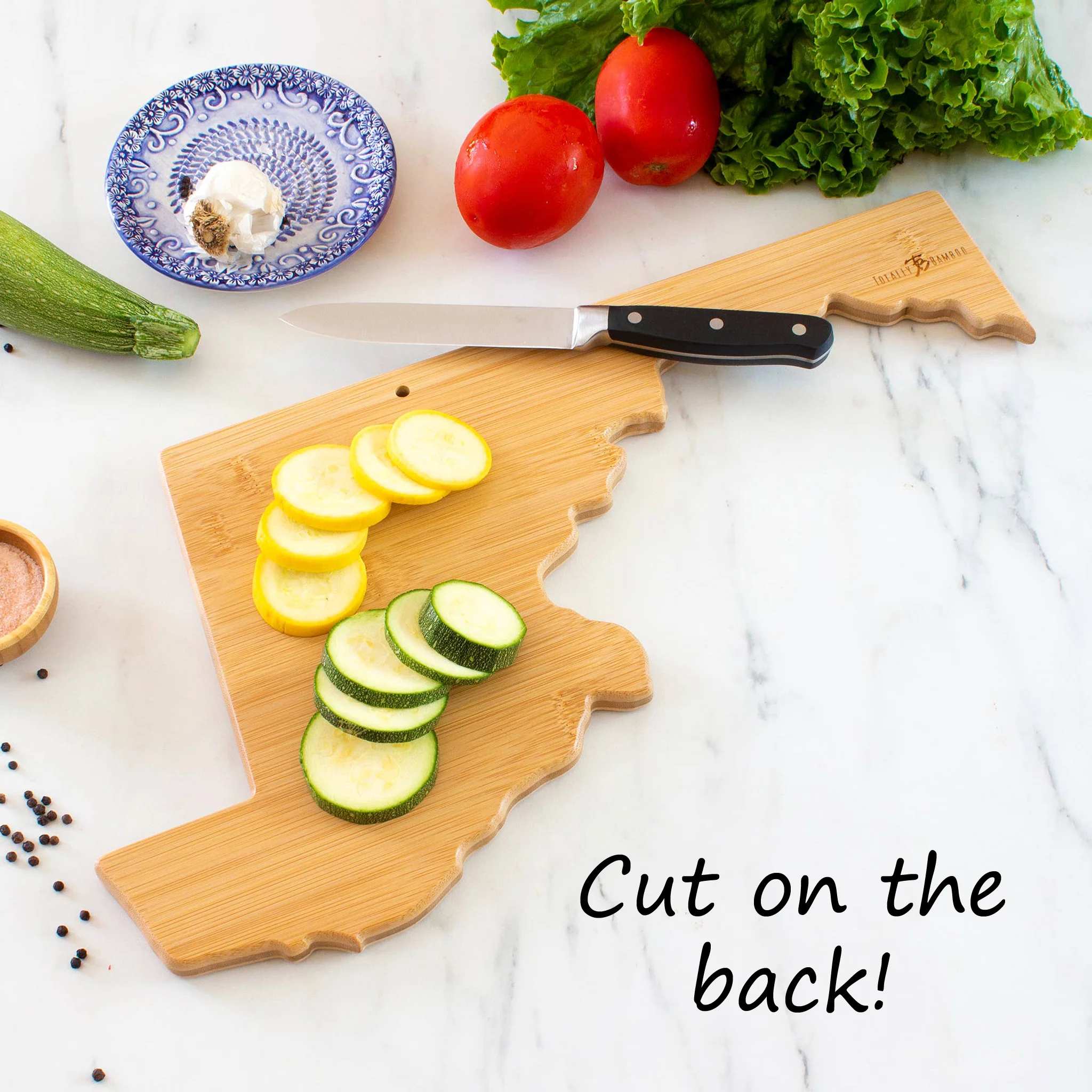 Maryland State Shaped Bamboo Cutting Board - Image 3