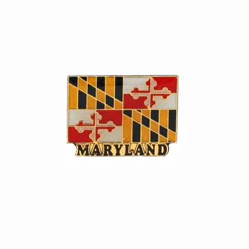 Maryland Flag Rectangular Tack Pin