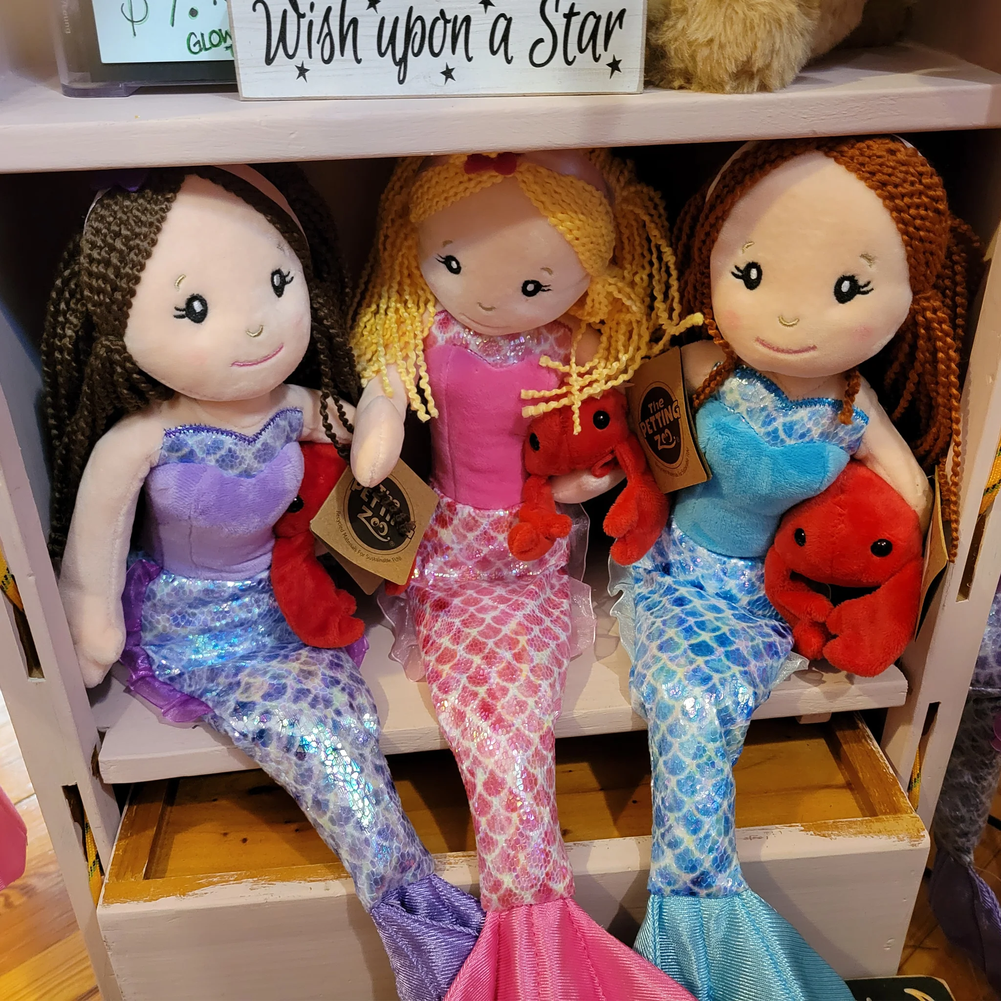 Mermaid Doll with Red Crab Friend Plush Toy - Assorted Styles - Image 3