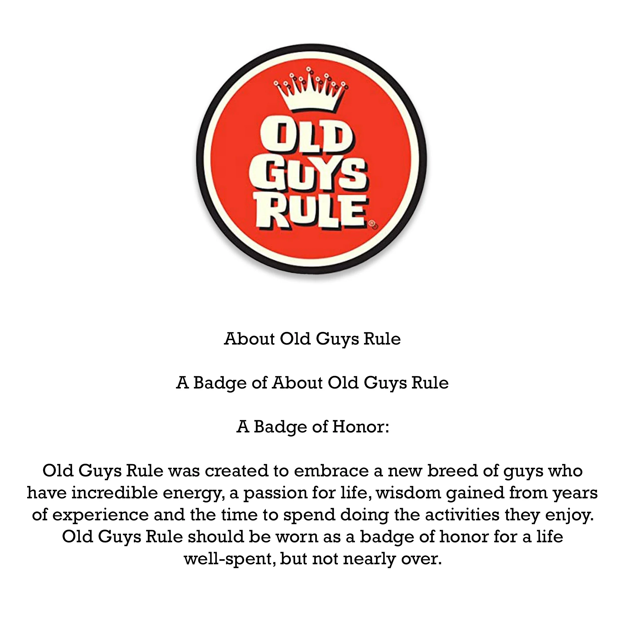 Old Crabby's Old Guys Rule Stone Blue T-Shirt - Image 7