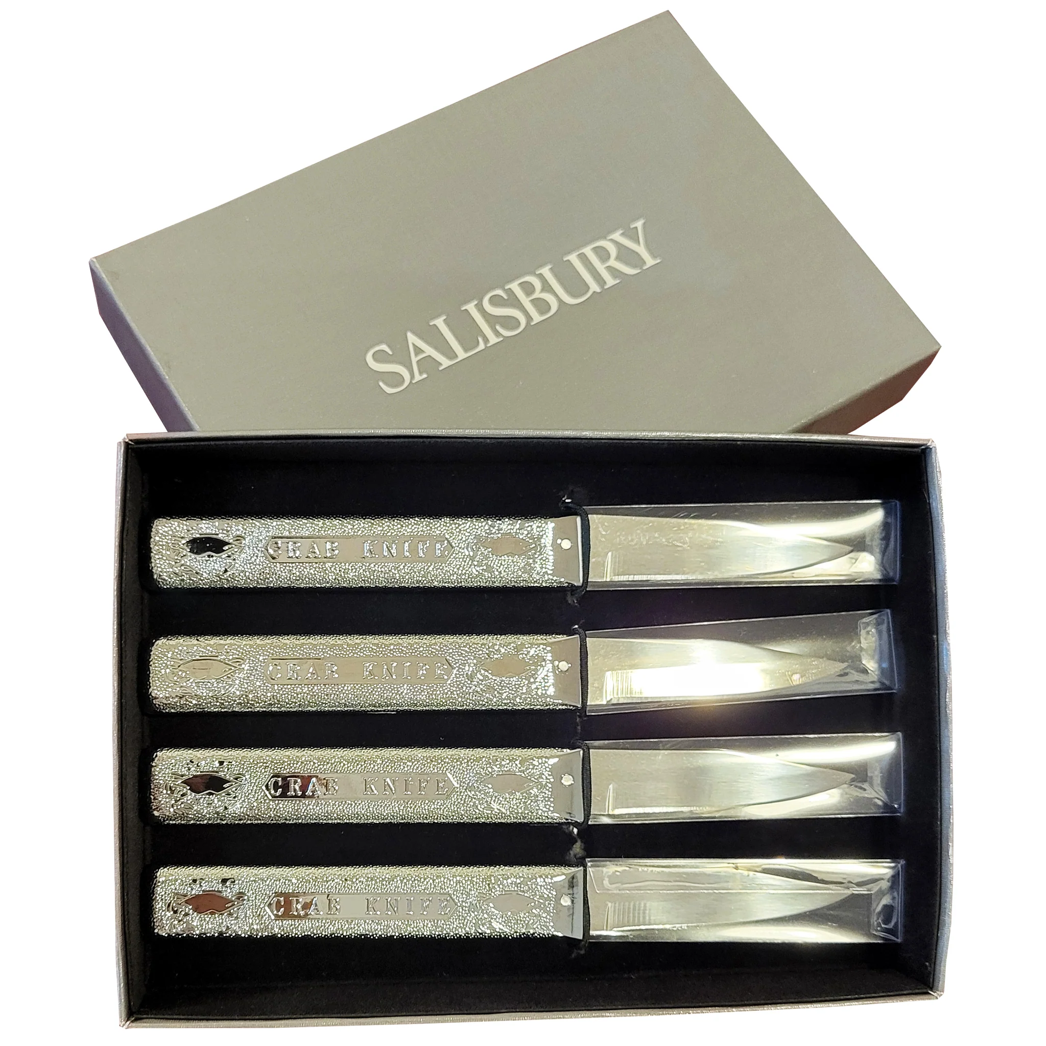 Original Carvel Hall Crab Knife Boxed Set of 4