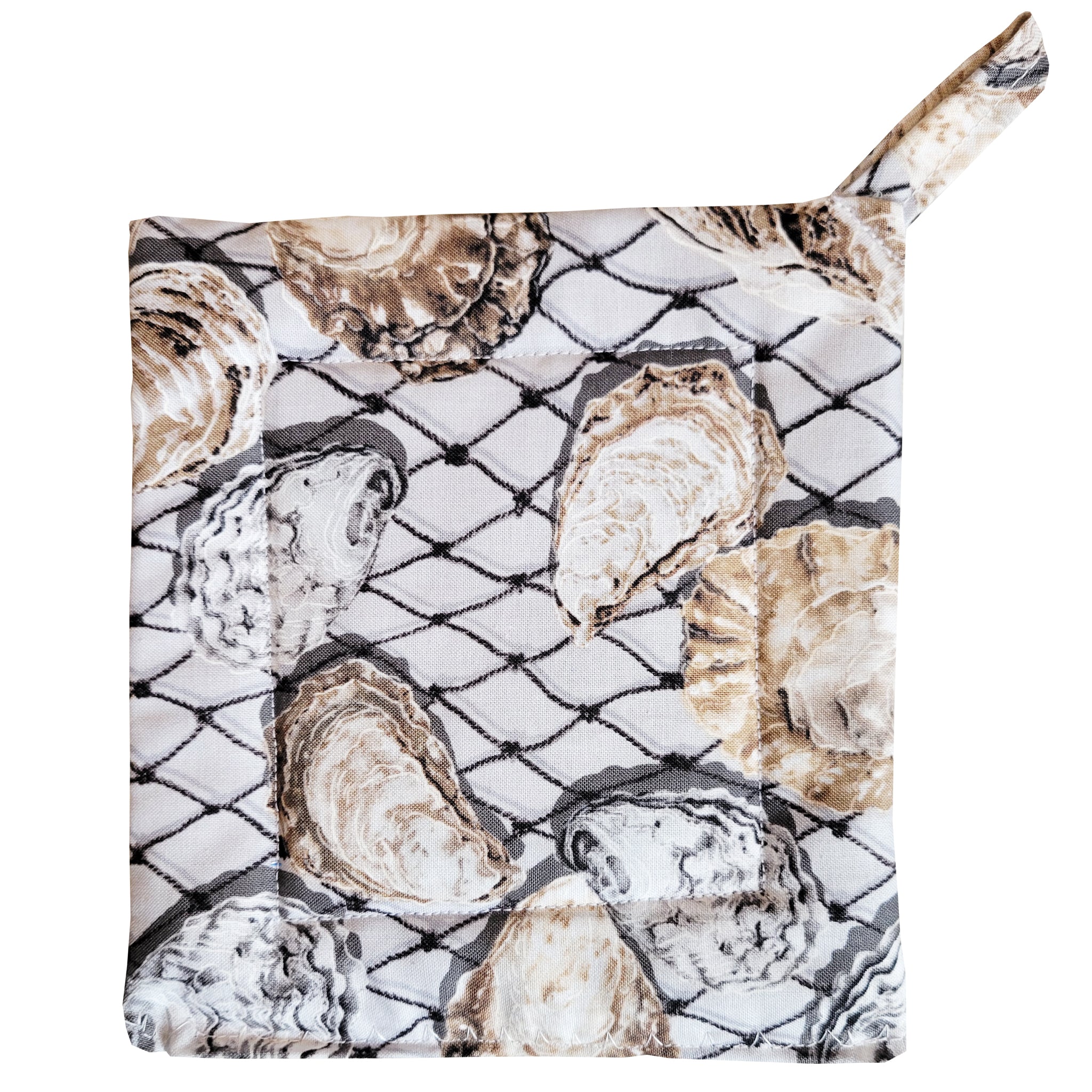 Oysters and Net Potholder