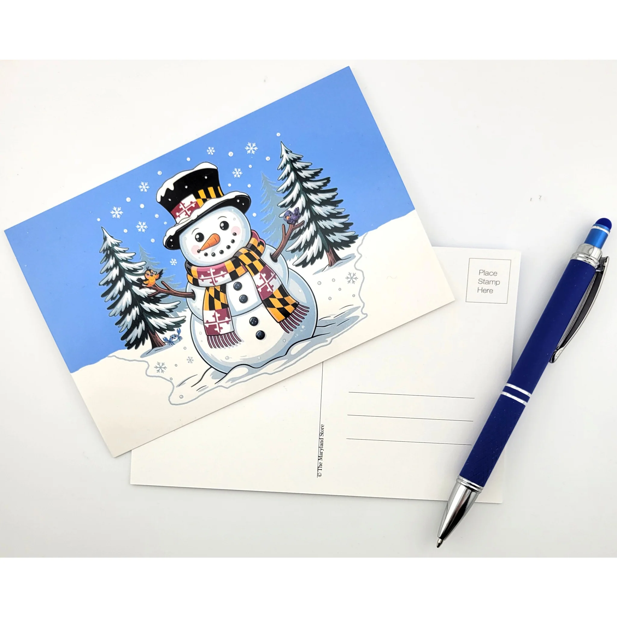 Postcard - Maryland Snowman Winter Wonderland - Image 2