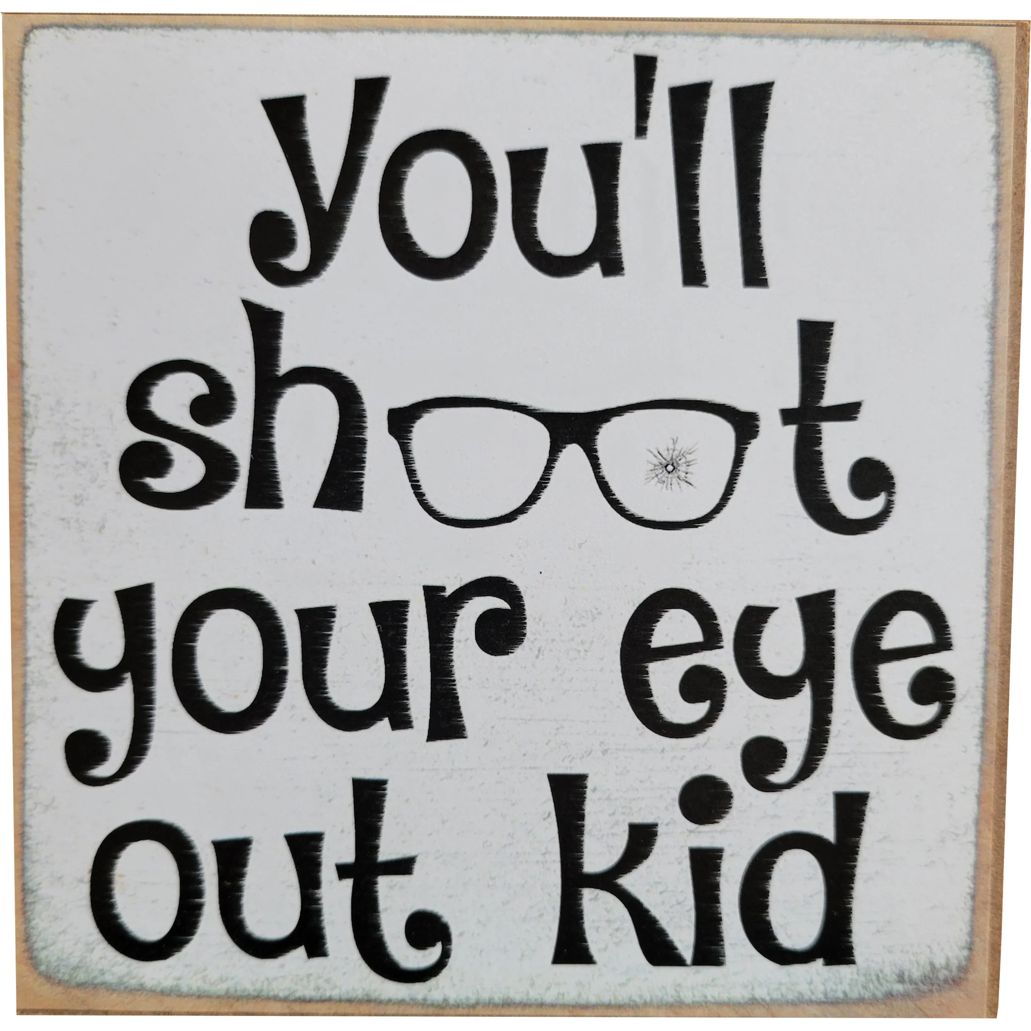 Print Block Sign 4"x4" Assorted Designs - Image 61