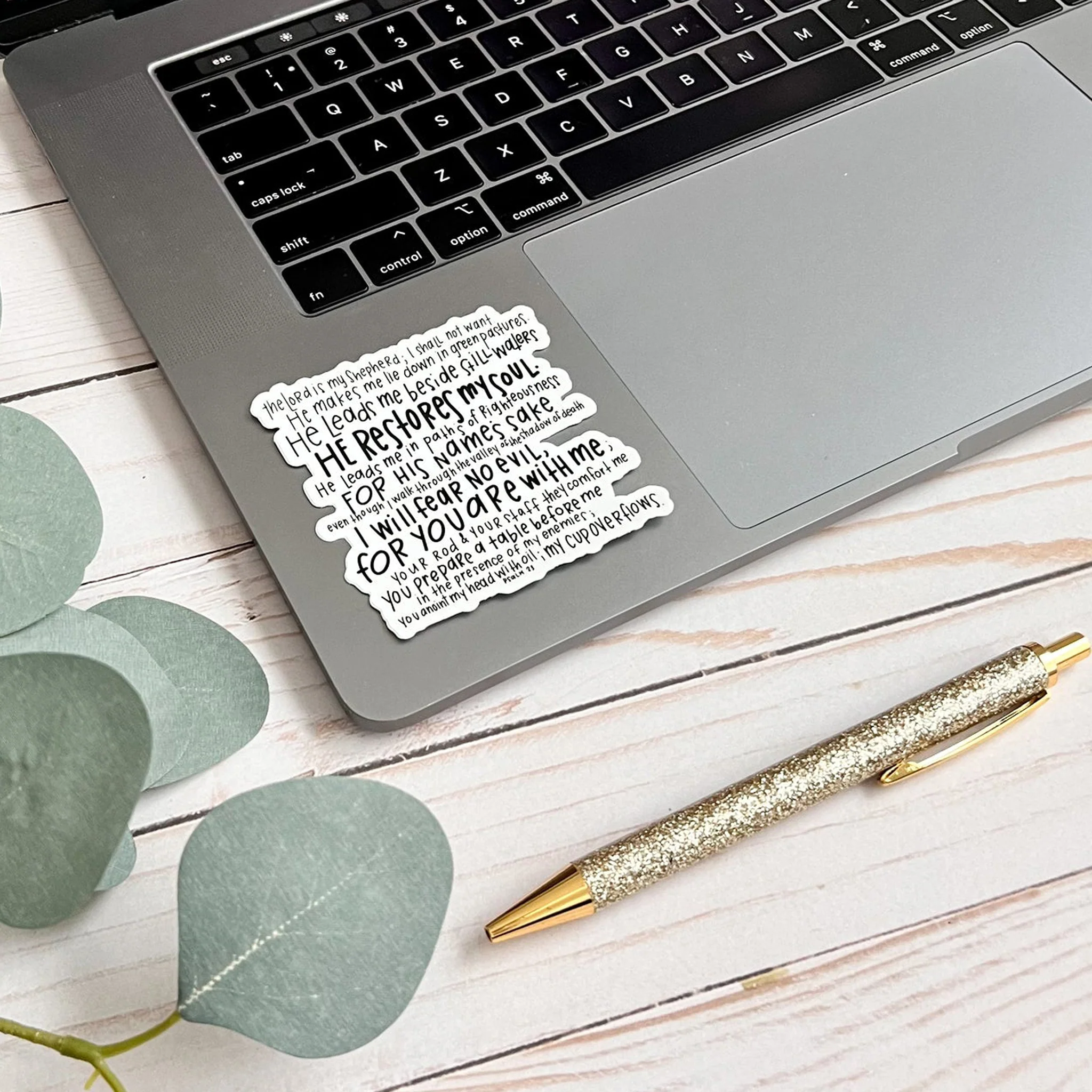 Psalm 23 The Lord Is My Shephard Vinyl Sticker - Image 2