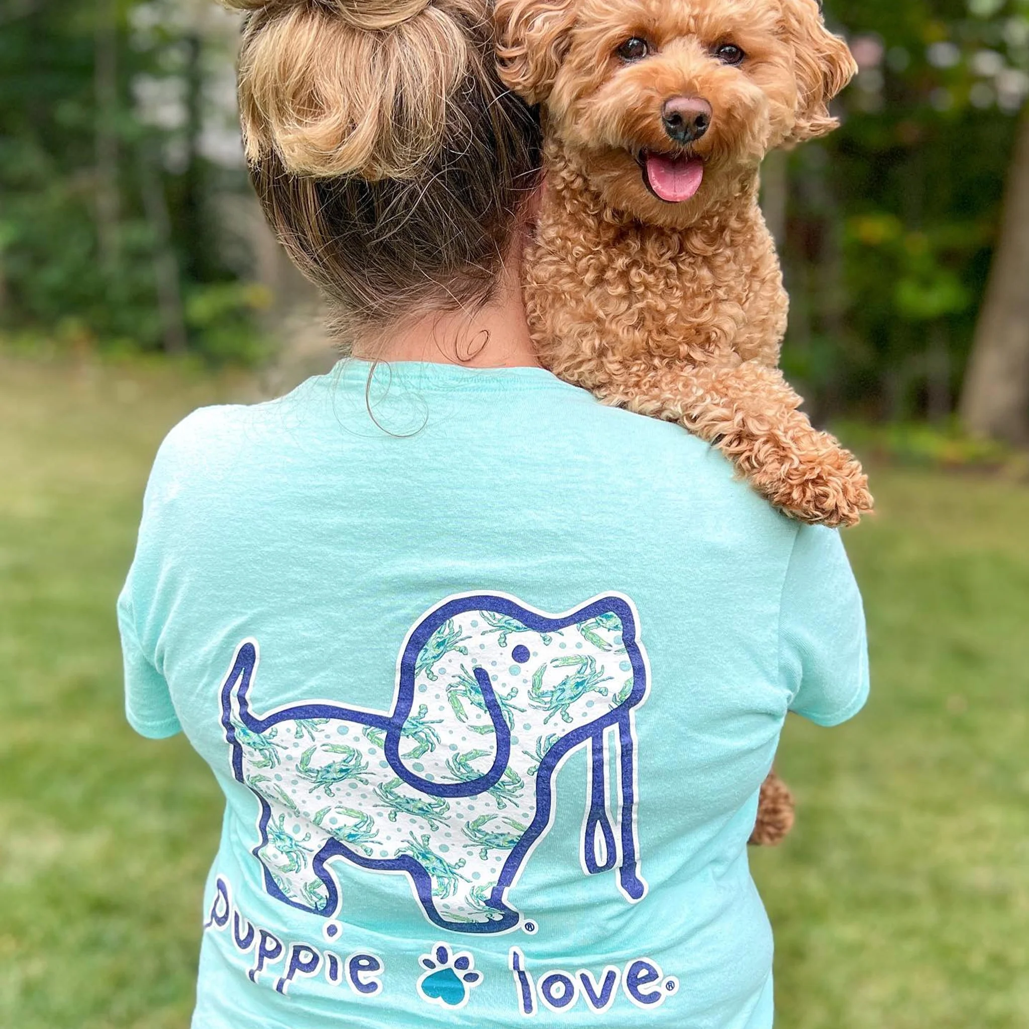 Puppie Love® Crab Pattern Pup Adult T-Shirt - Image 3