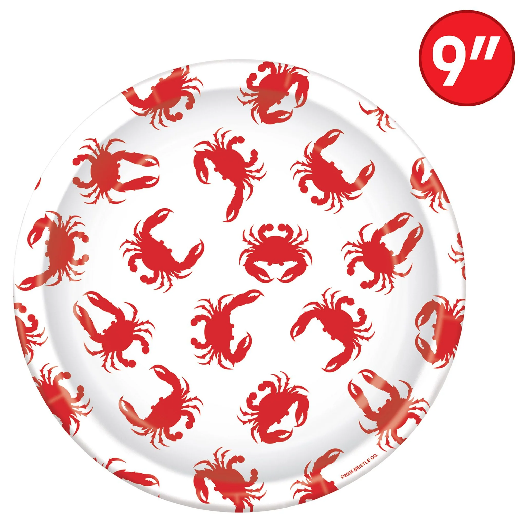 Red Crab Party Supplies - Plates, Napkins, or Tablecover - Image 3