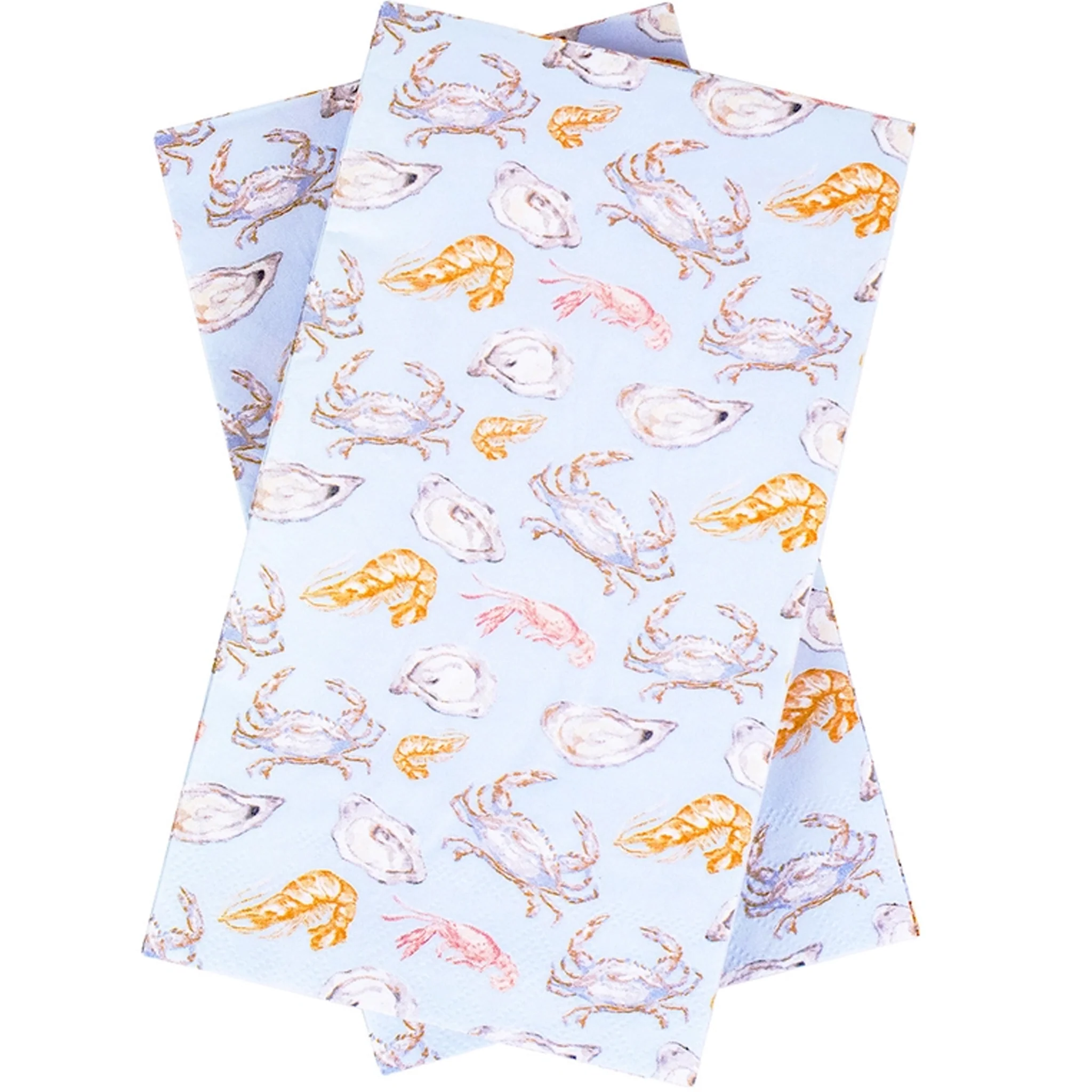 Seaspray Seafood Collage Paper Napkins Pack of 16