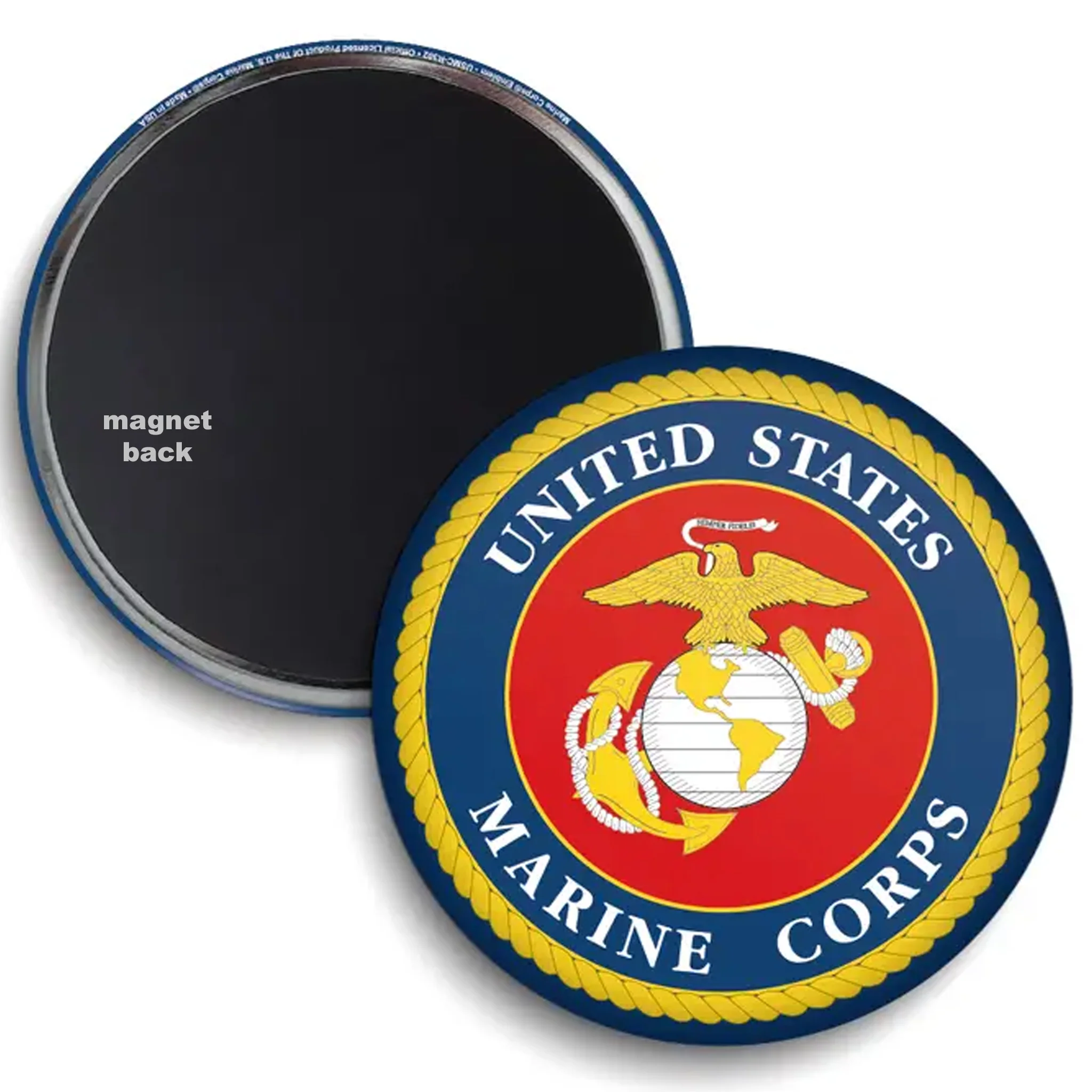 United States Marine Corps Logo Round Magnet