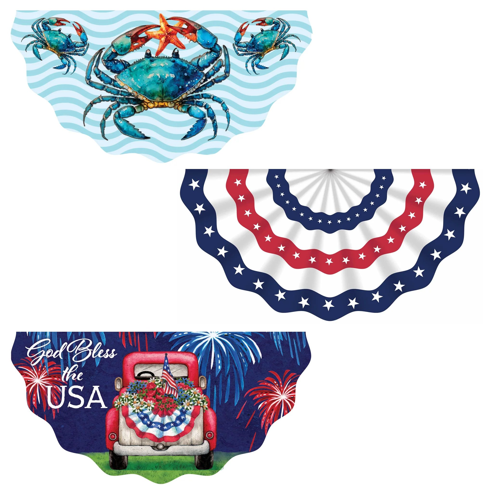 Vinyl Bunting Flags Assorted Designs 48" x 24"