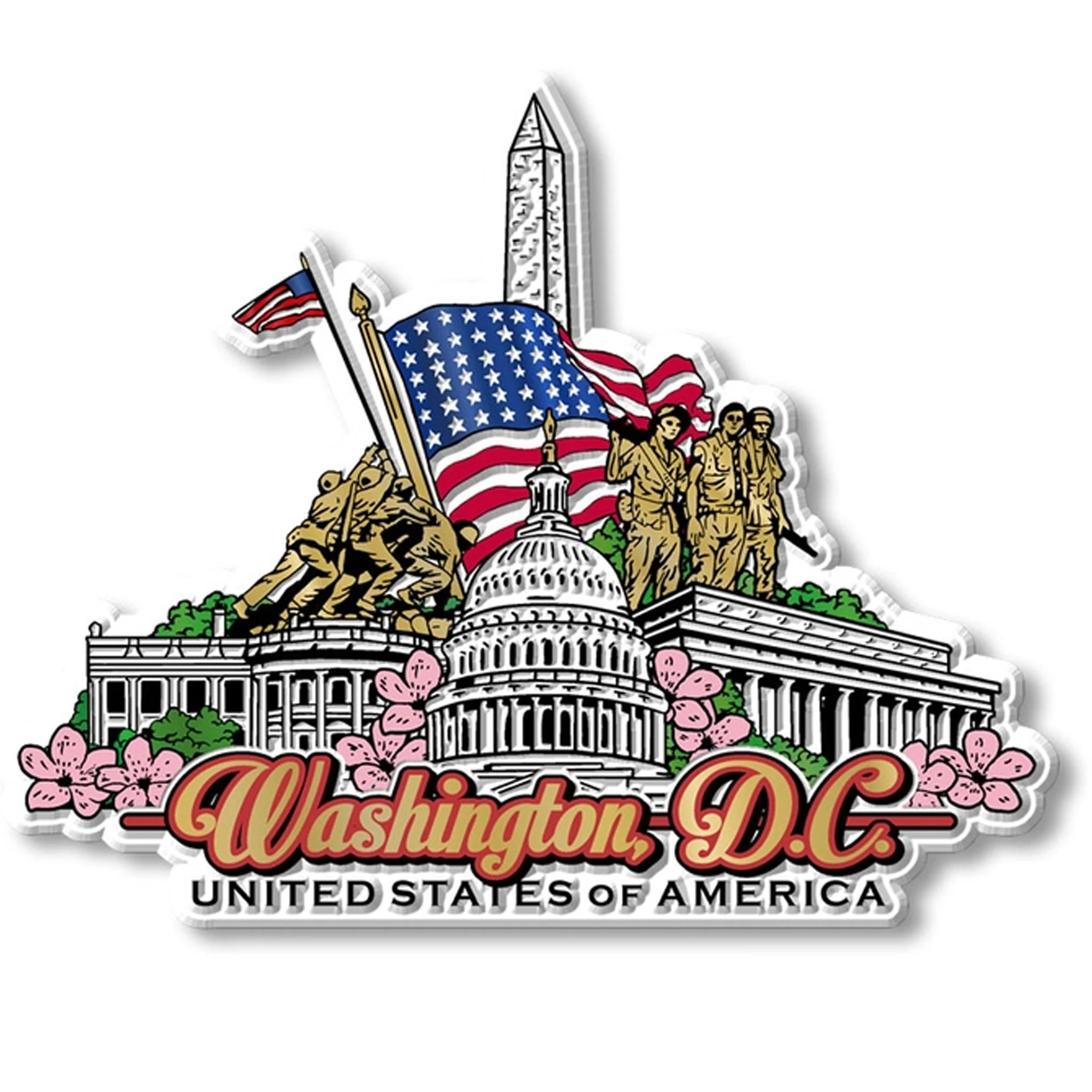 Washington DC City Skyline Magnet