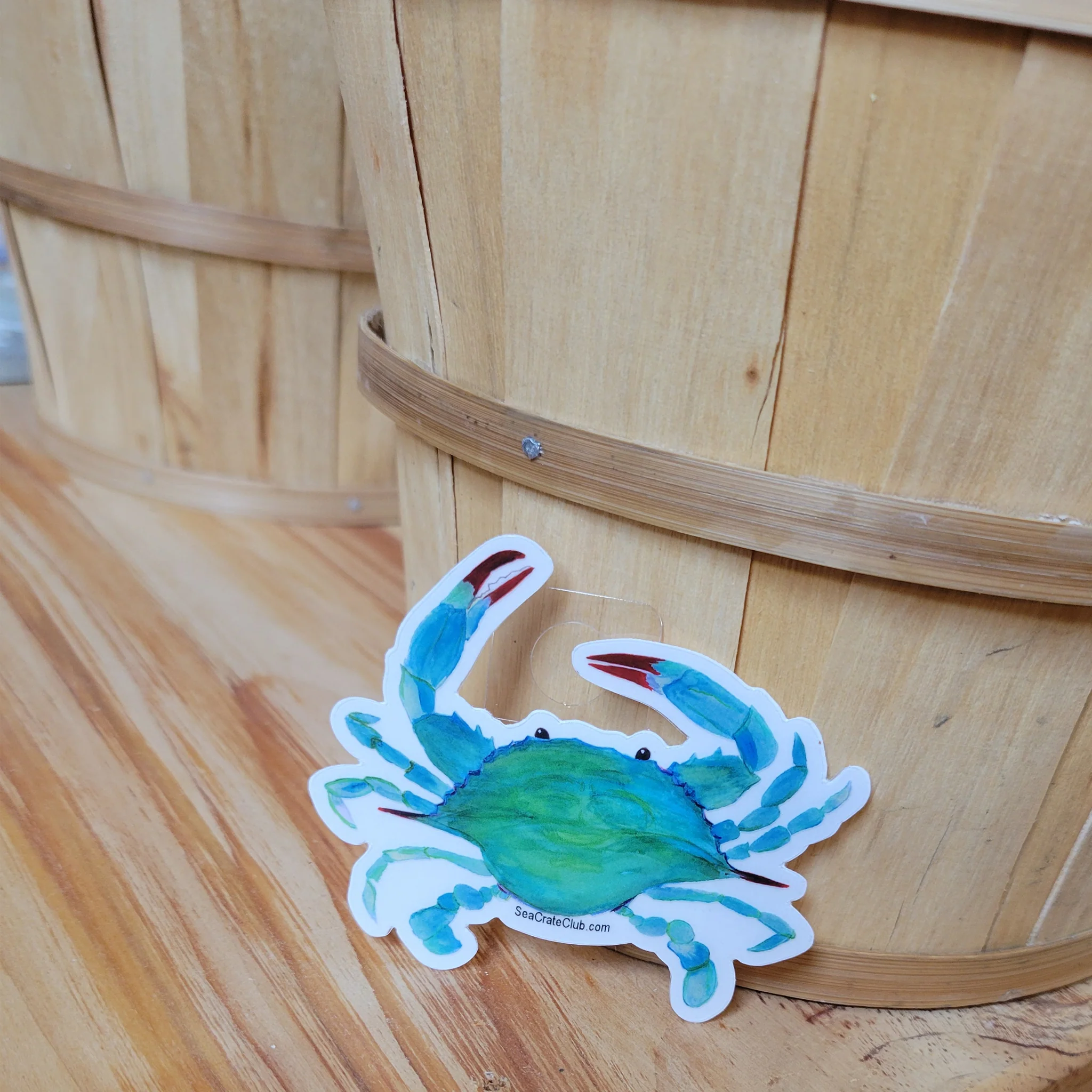 Watercolor Crab MINI Sticker Decal - Image 3