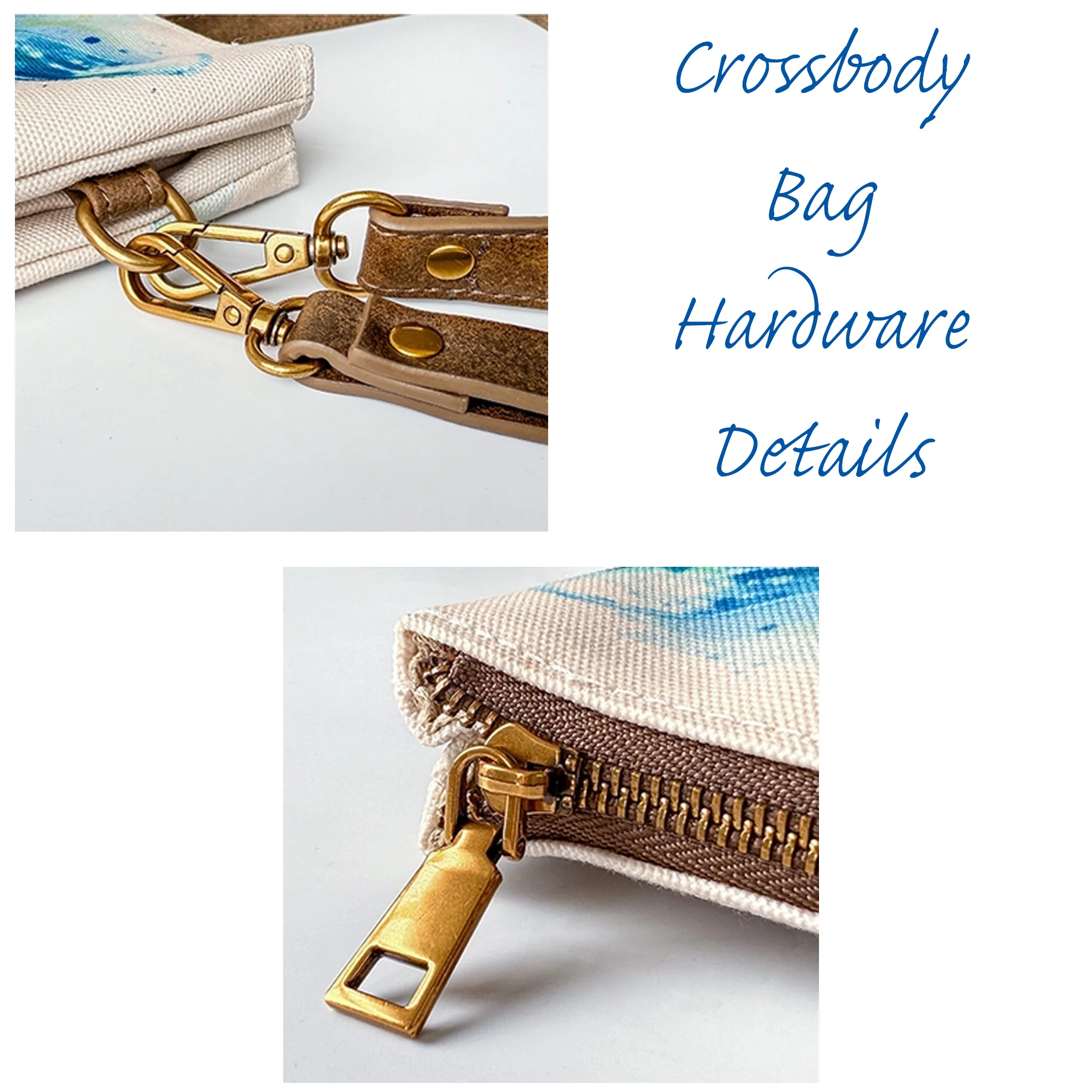Watercolor Starfish Crossbody Bag - Image 3