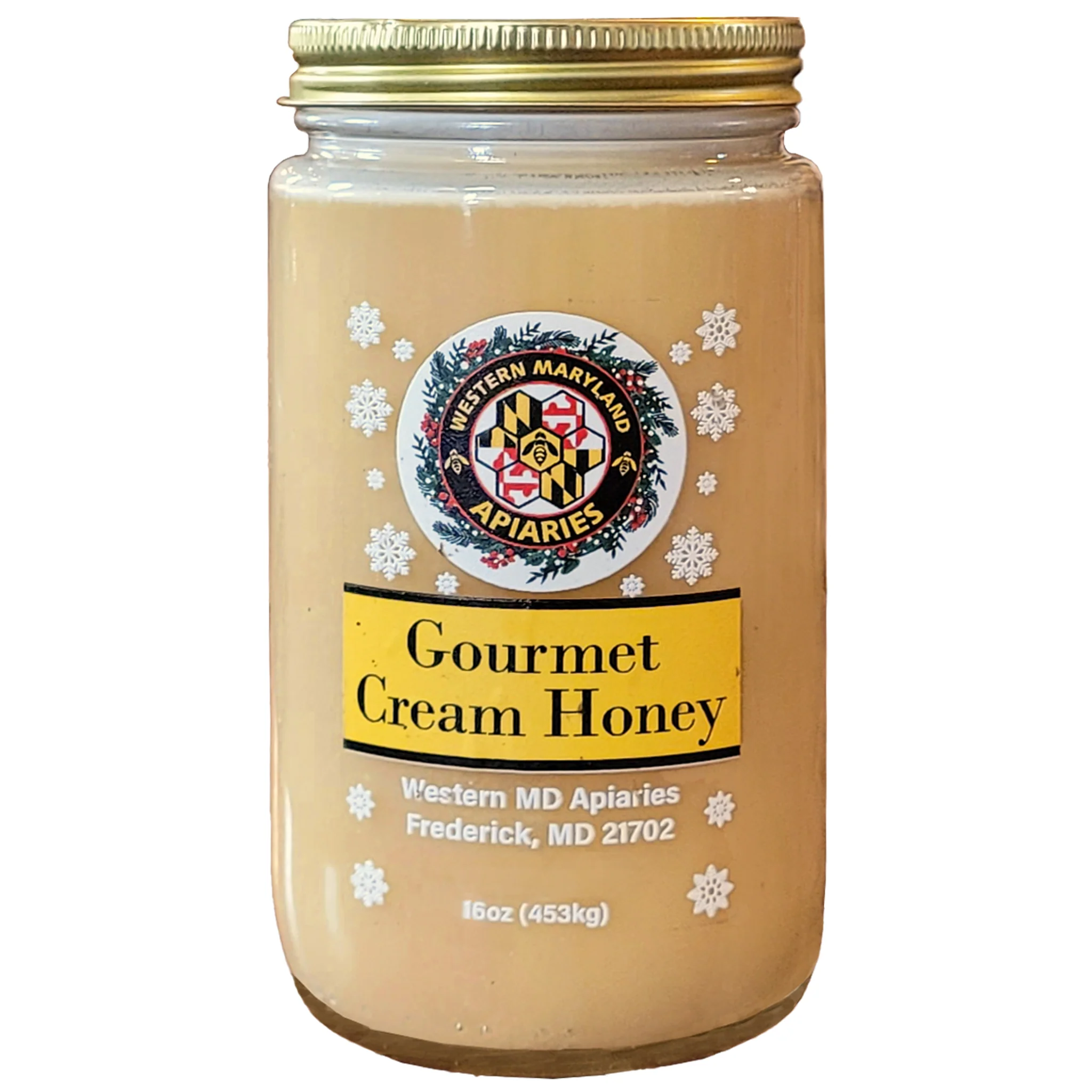 Western Maryland Gourmet Cream Honey 16oz. Jar